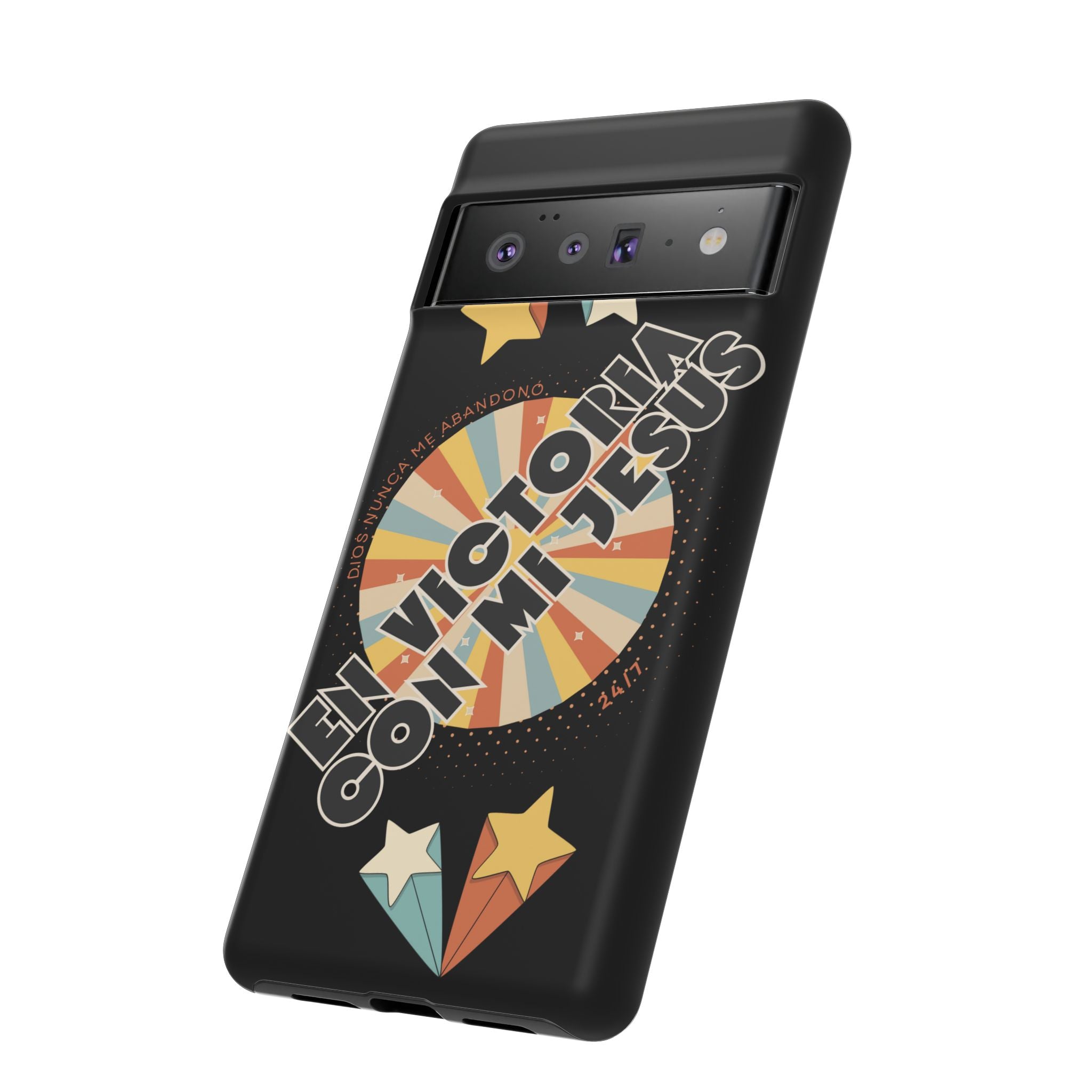 'En Victoria Con Jesús' Retro Protección de telefono