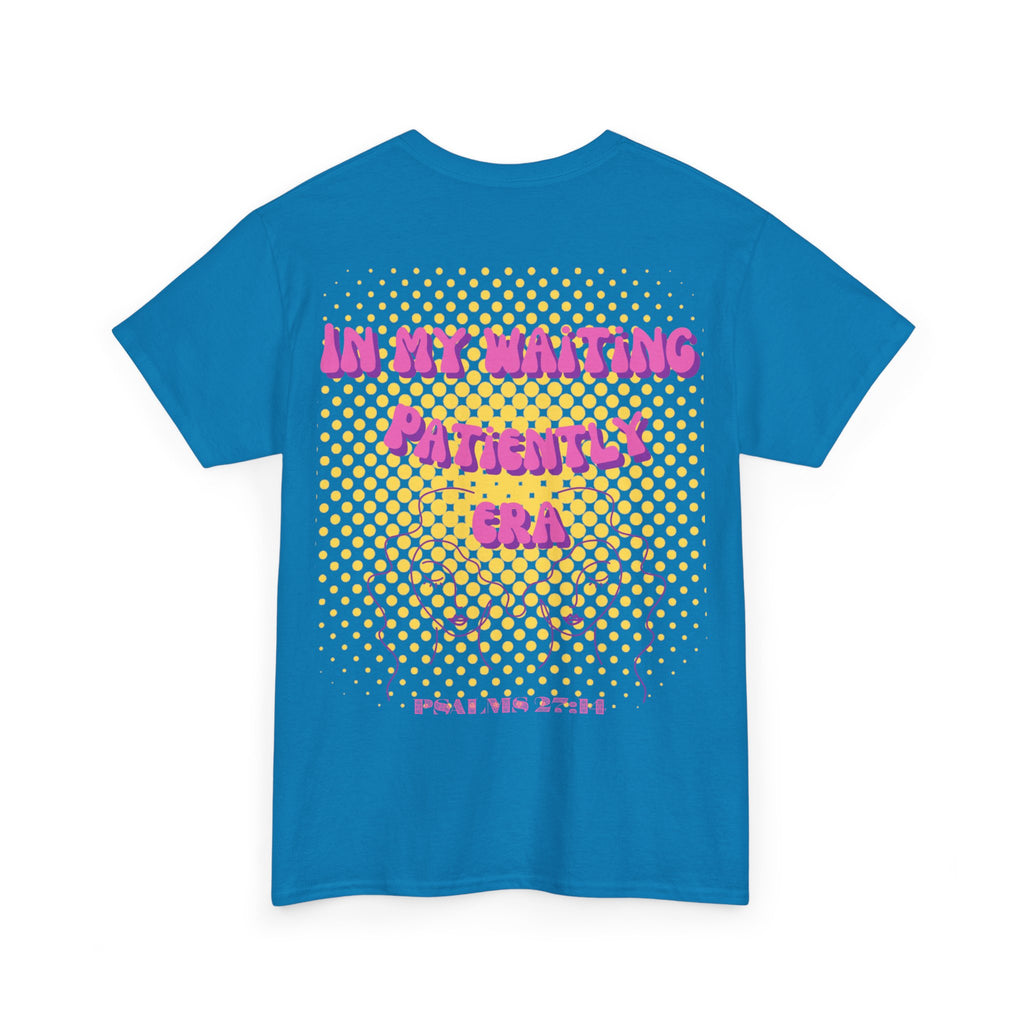 Women's 'In my Waiting Patiently Era' Tee - Yellow Graphic Jersey Short Sleeve