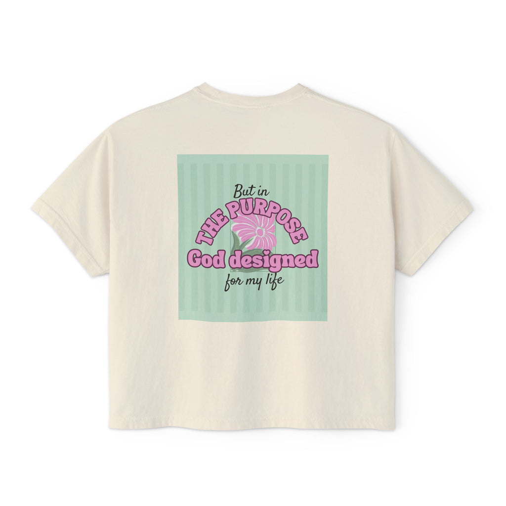 Women’s Retro Boxy Tee — 'My place is not in what this world can give me, But in the purpose God designed for my life'