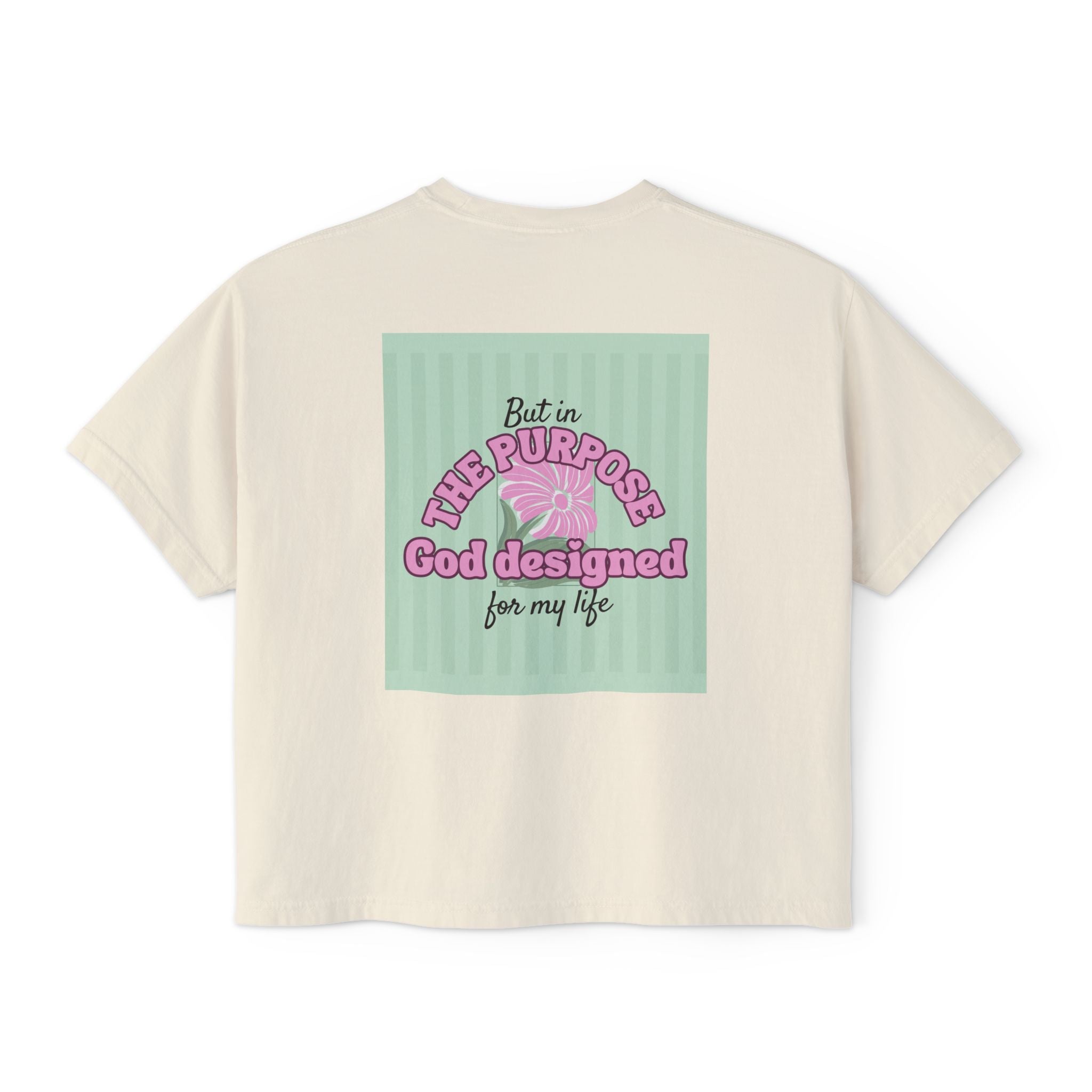 Women’s Retro Boxy Tee — 'My place is not in what this world can give me, But in the purpose God designed for my life'