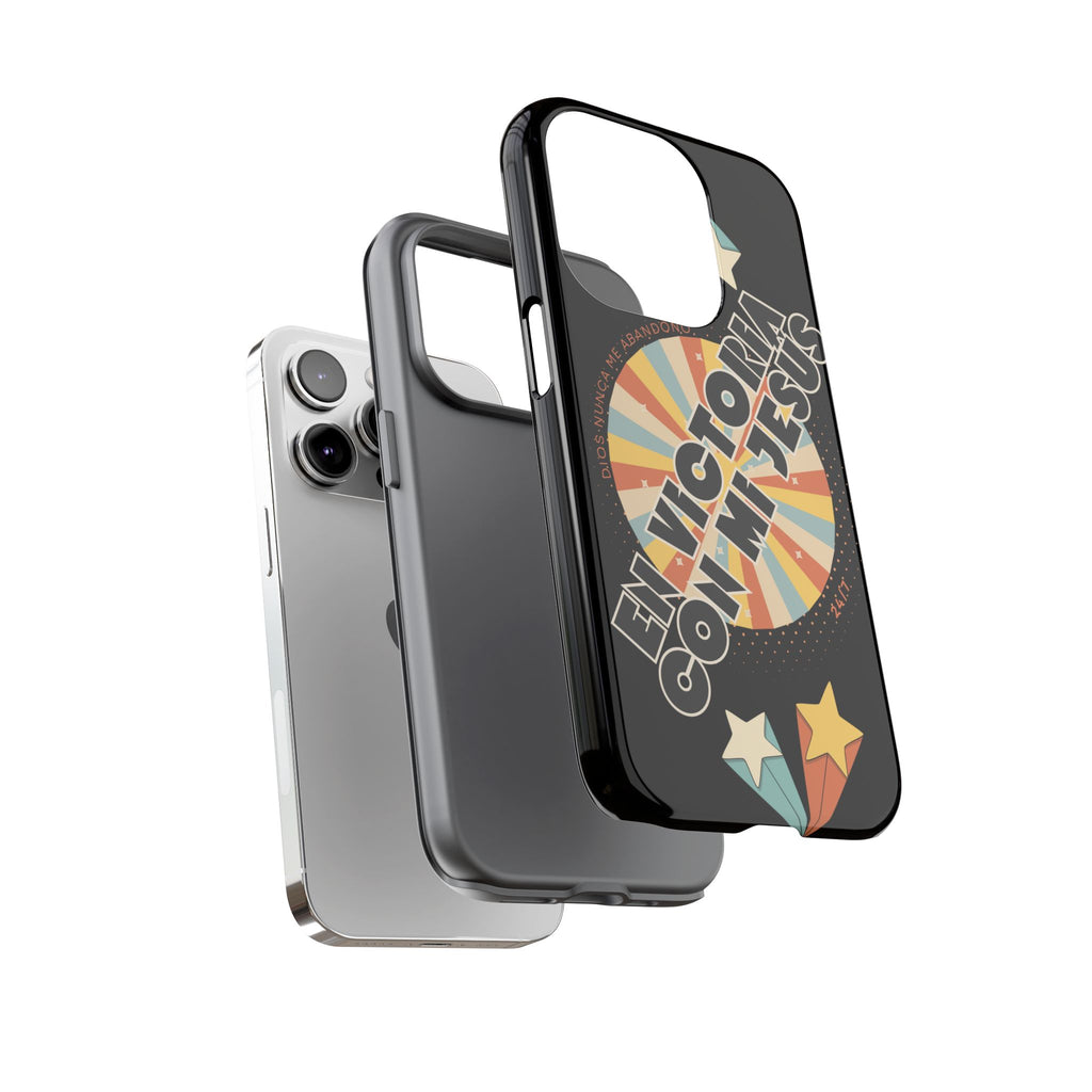 'En Victoria Con Jesús' Retro Protección de telefono