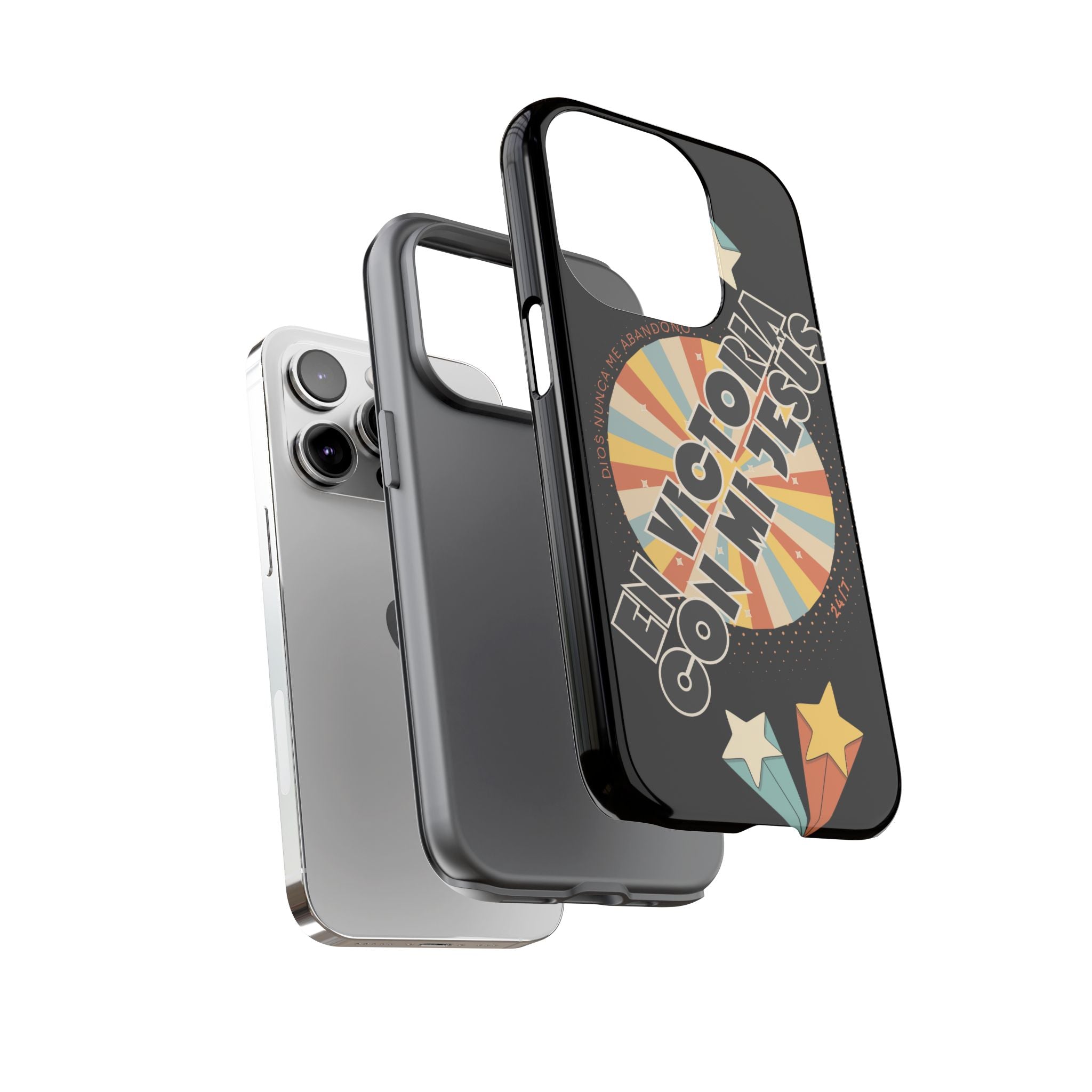 'En Victoria Con Jesús' Retro Protección de telefono