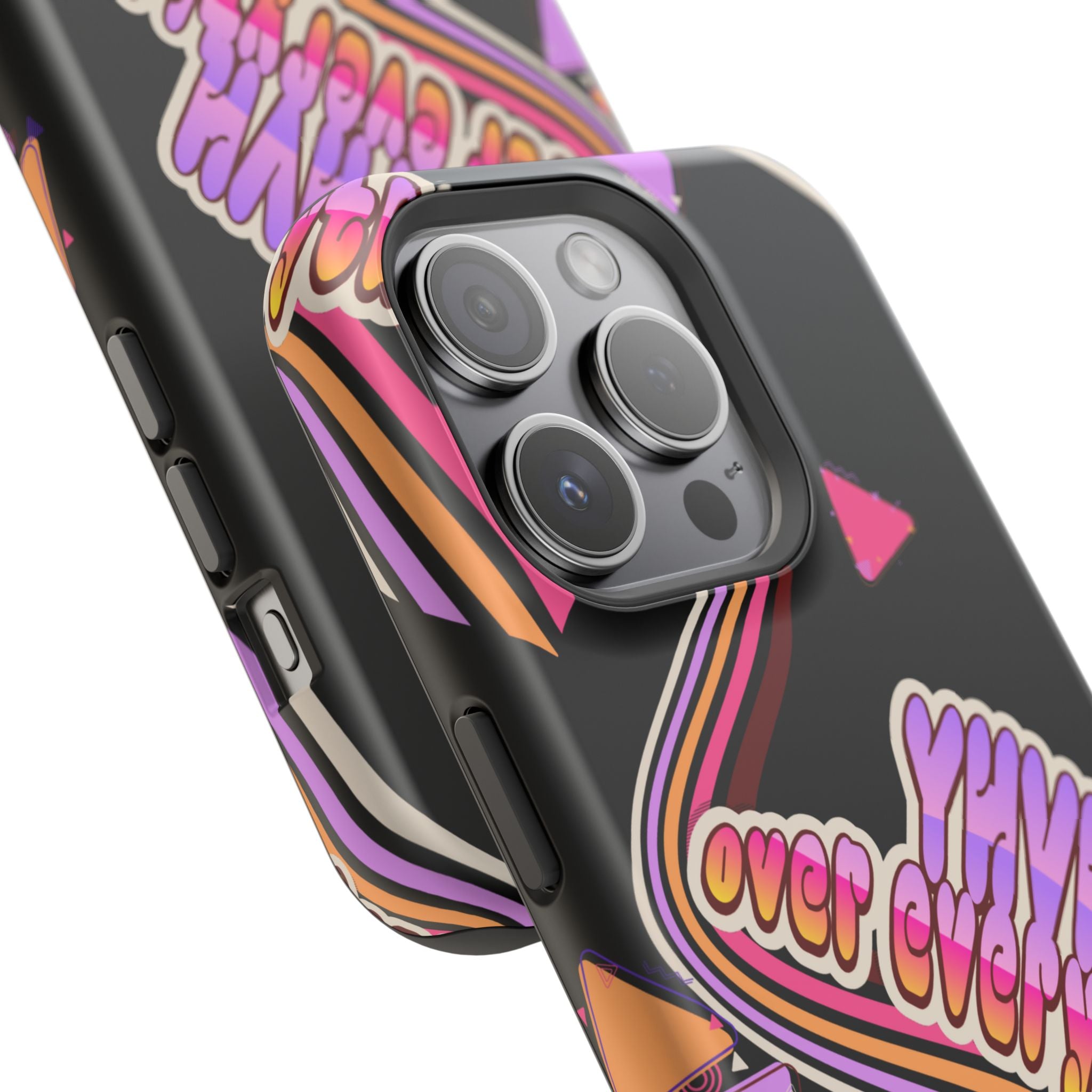 Retro 'YHVH over everything' Magnetic Phone Case — Impact-Resistant Protective Cover