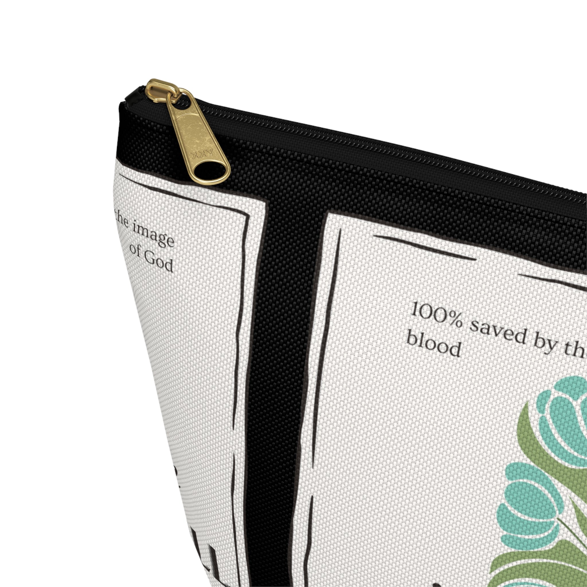 Inspirational Accessory Pouch — "In the Storm I Will Testify Still" Faith Women's Bag