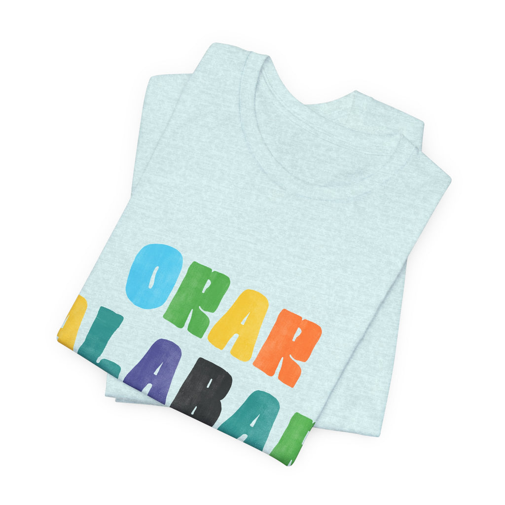 Men's Bilingual "Orar Alabar Repeat" T-Shirt – Camisa de hombres Bilingüe