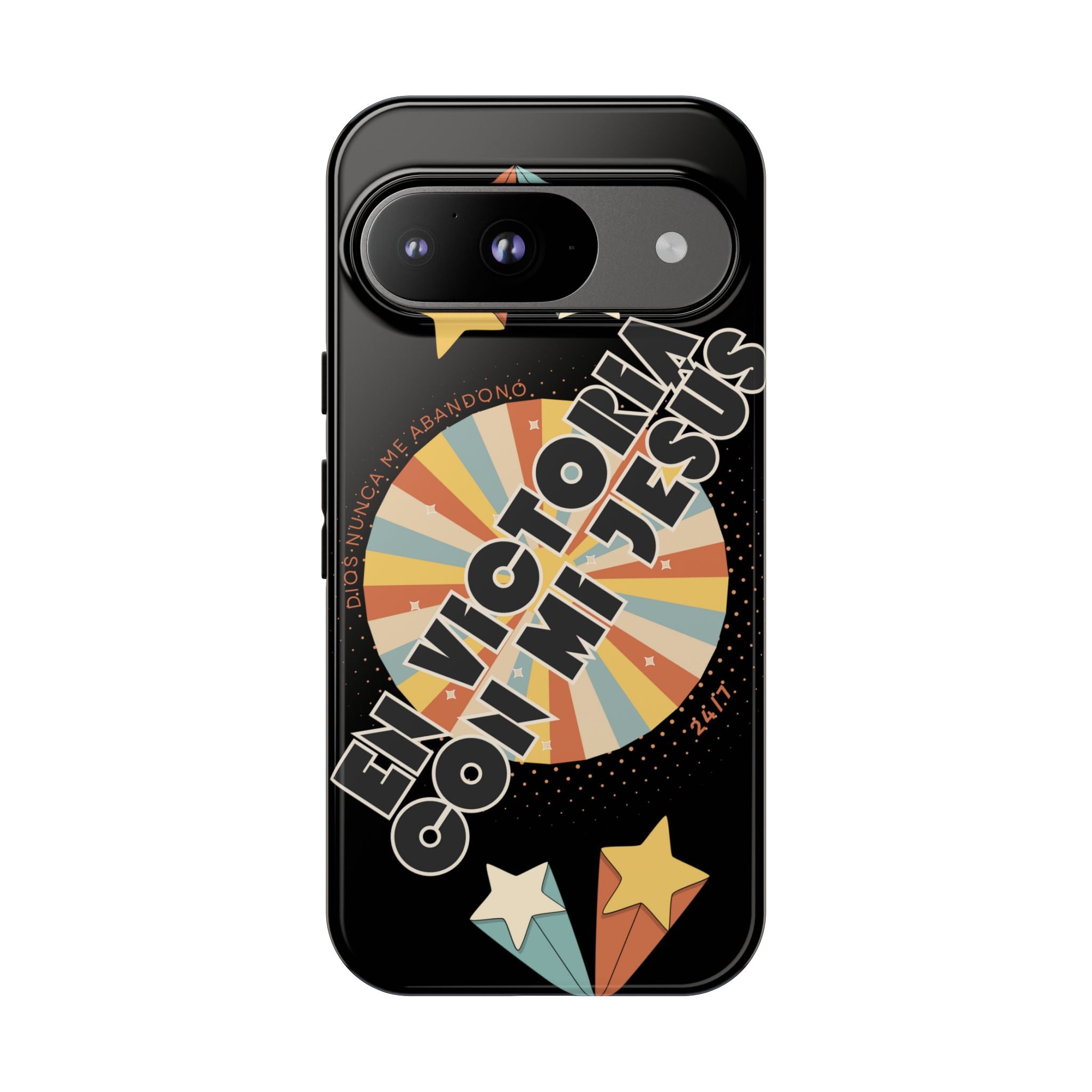 'En Victoria Con Jesús' Retro Protección de telefono