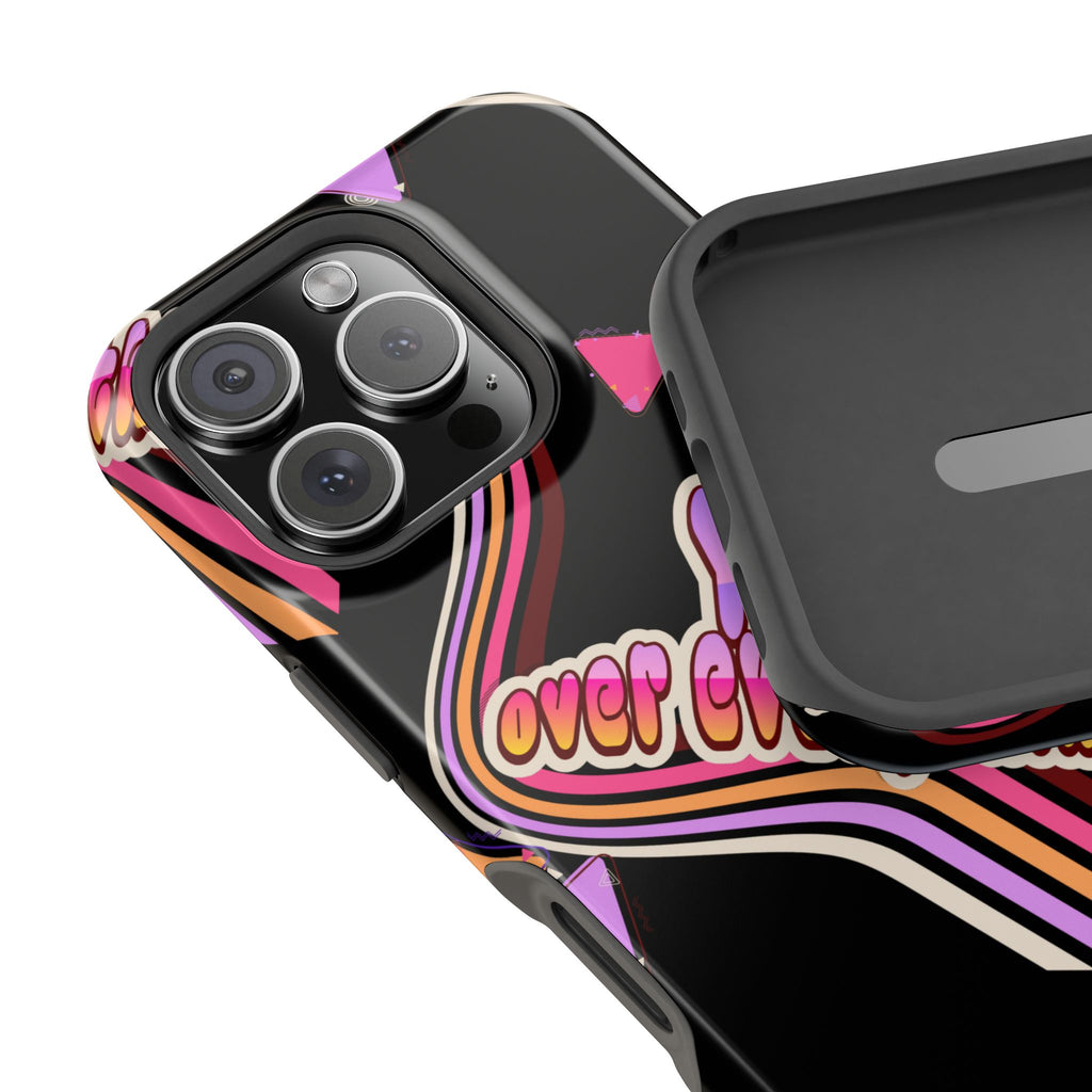 Retro 'YHVH over everything' Magnetic Phone Case — Impact-Resistant Protective Cover