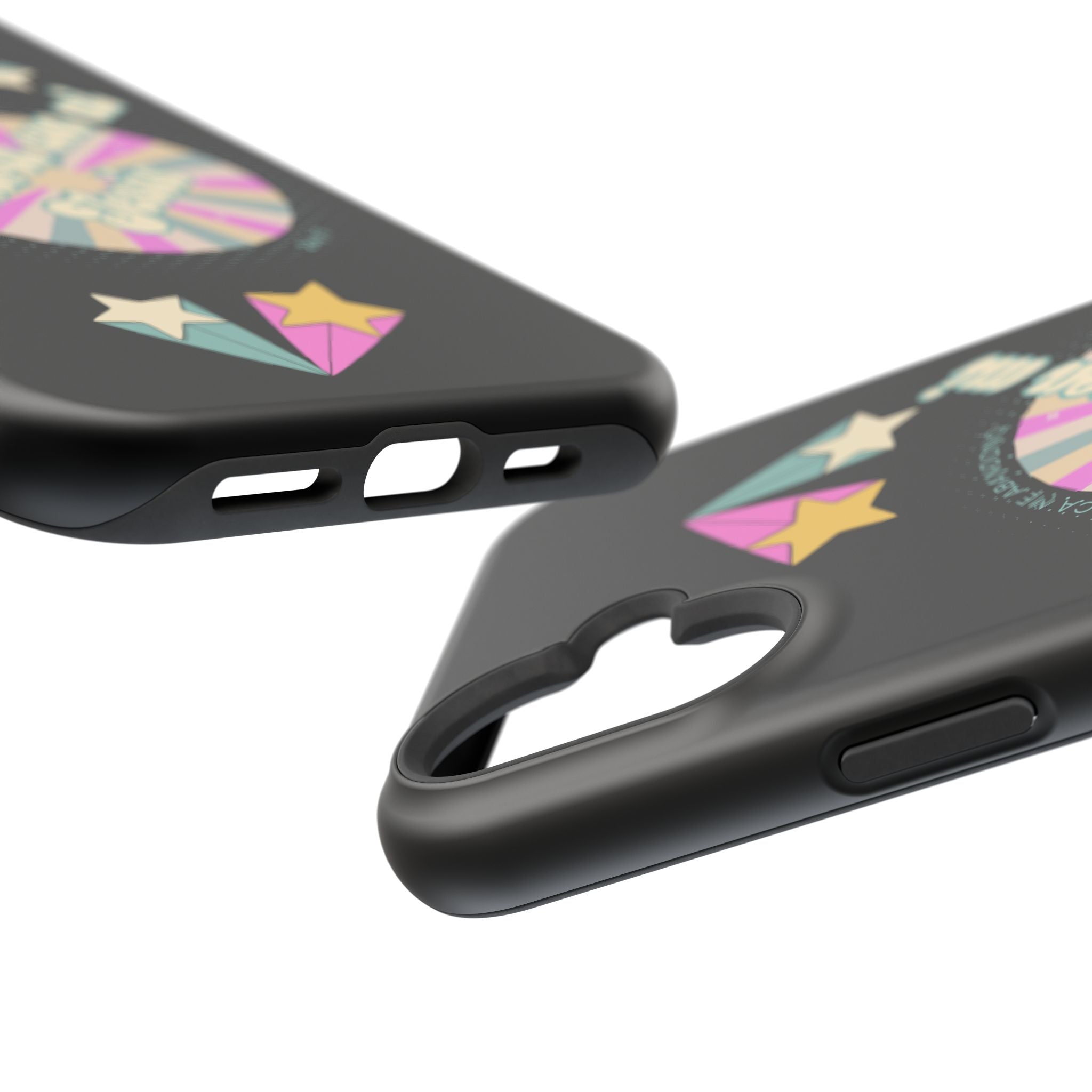Mujeres Cover de Telefono Magnético e Impacto Resistente— "En Victoria con mi Jesús" Retro Star Design