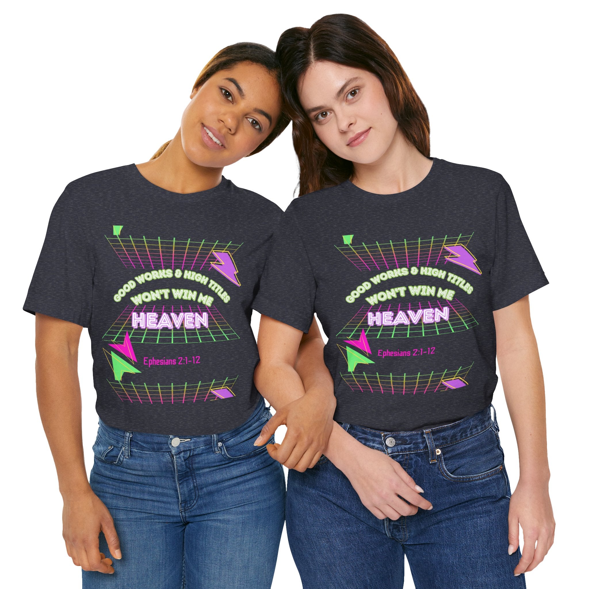 Woman's "Good works" Retro Tee— Ephesians 2:1-12 Retro Christian T-Shirt