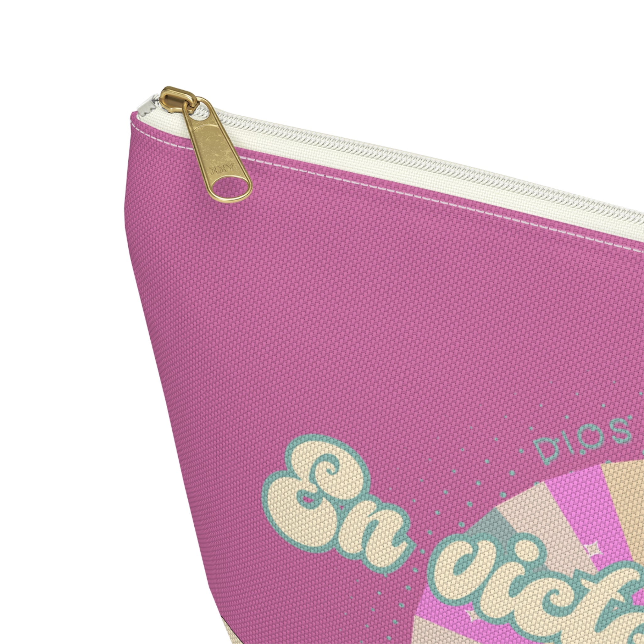 En victoria con mi Jesús Accessory Pouch — Pink Faith Bag