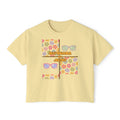 Retro Spanish Sunglasses Boxy Tee — 'Enfocada en Jesús' Graphic Top