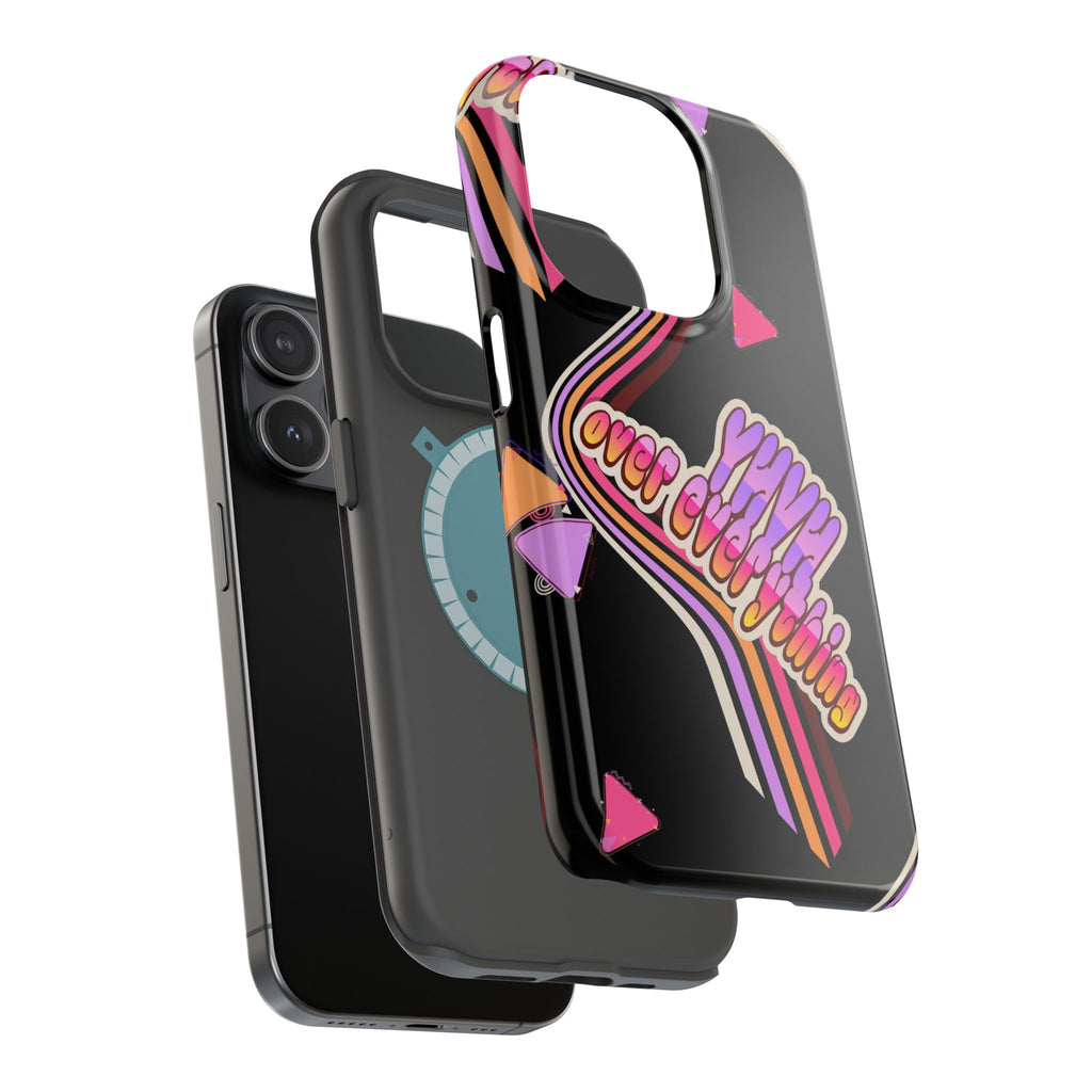 Retro 'YHVH over everything' Magnetic Phone Case — Impact-Resistant Protective Cover