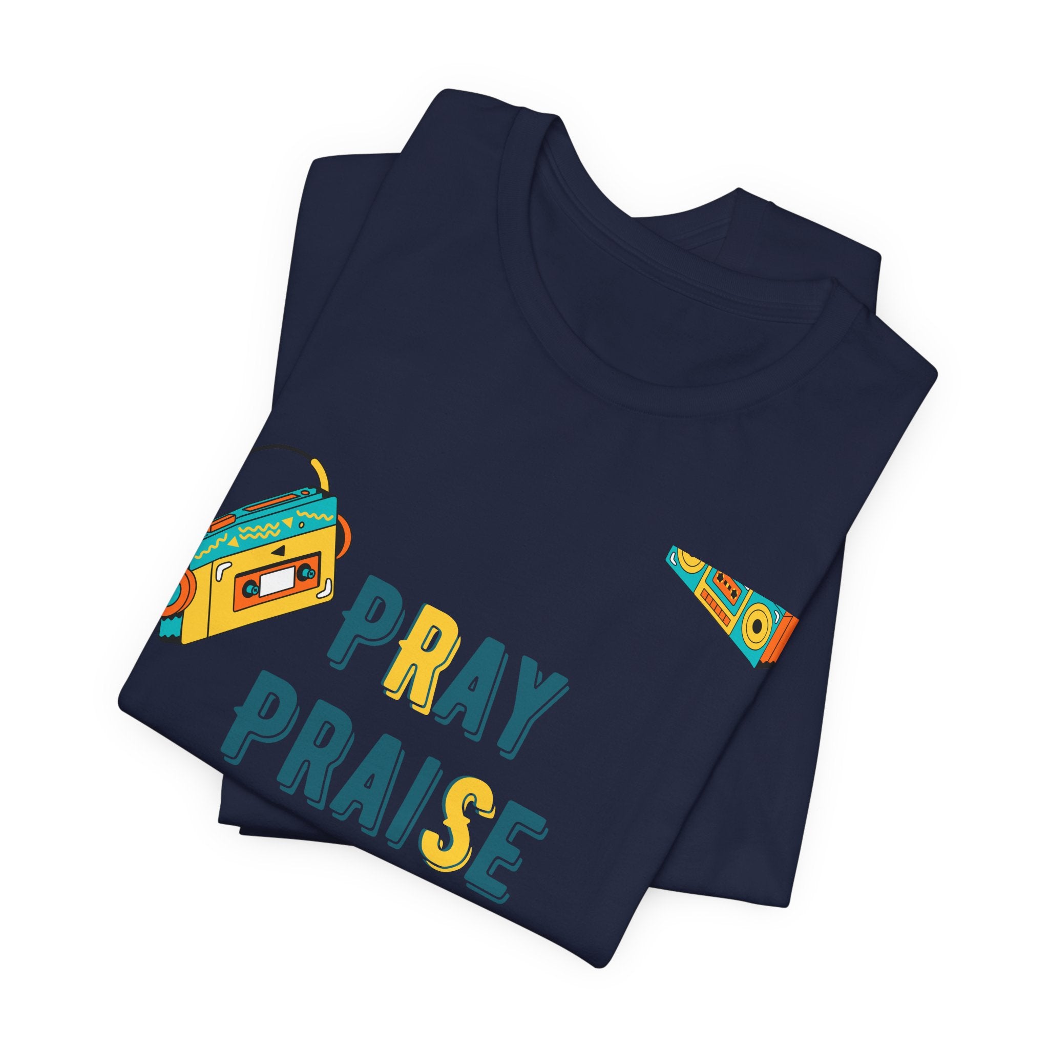 Pray Praise Repeat T-Shirt — Vintage Boombox Christian Tee