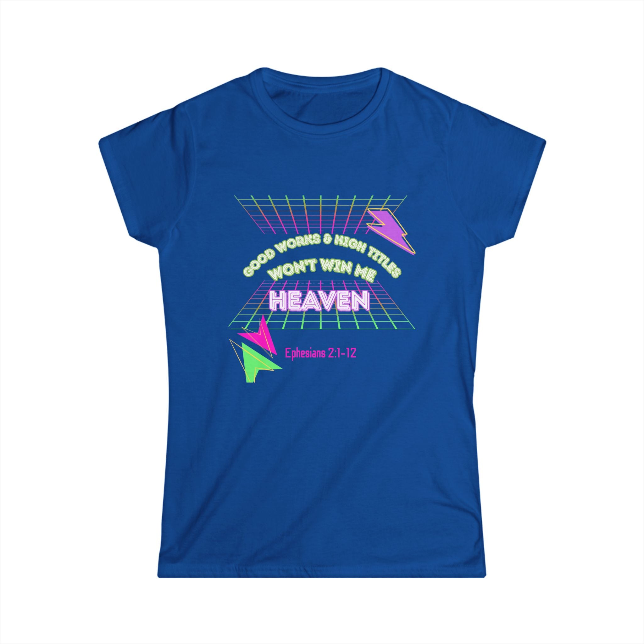 Woman's "Good works" Retro Tee— Ephesians 2:1-12 Retro Christian T-Shirt