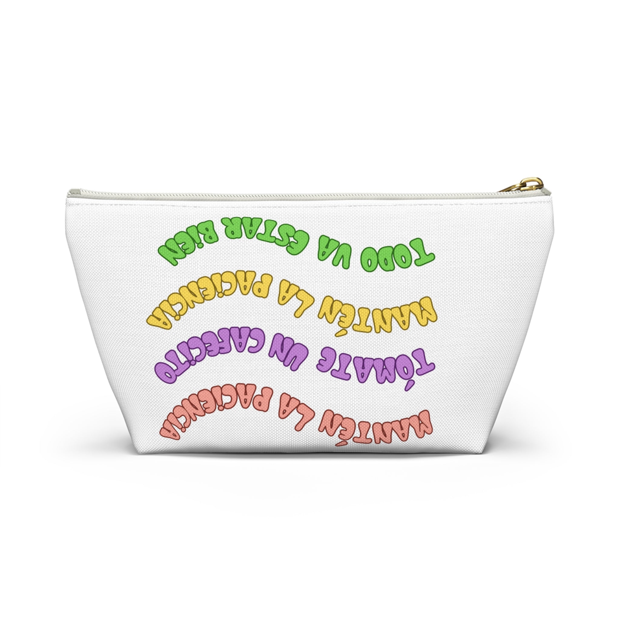 Accessory Pouch — Spanish Message “Mantén la Paciencia...”
