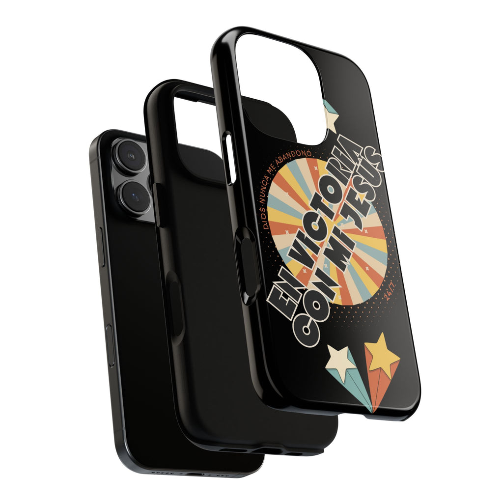 'En Victoria Con Jesús' Retro Protección de telefono