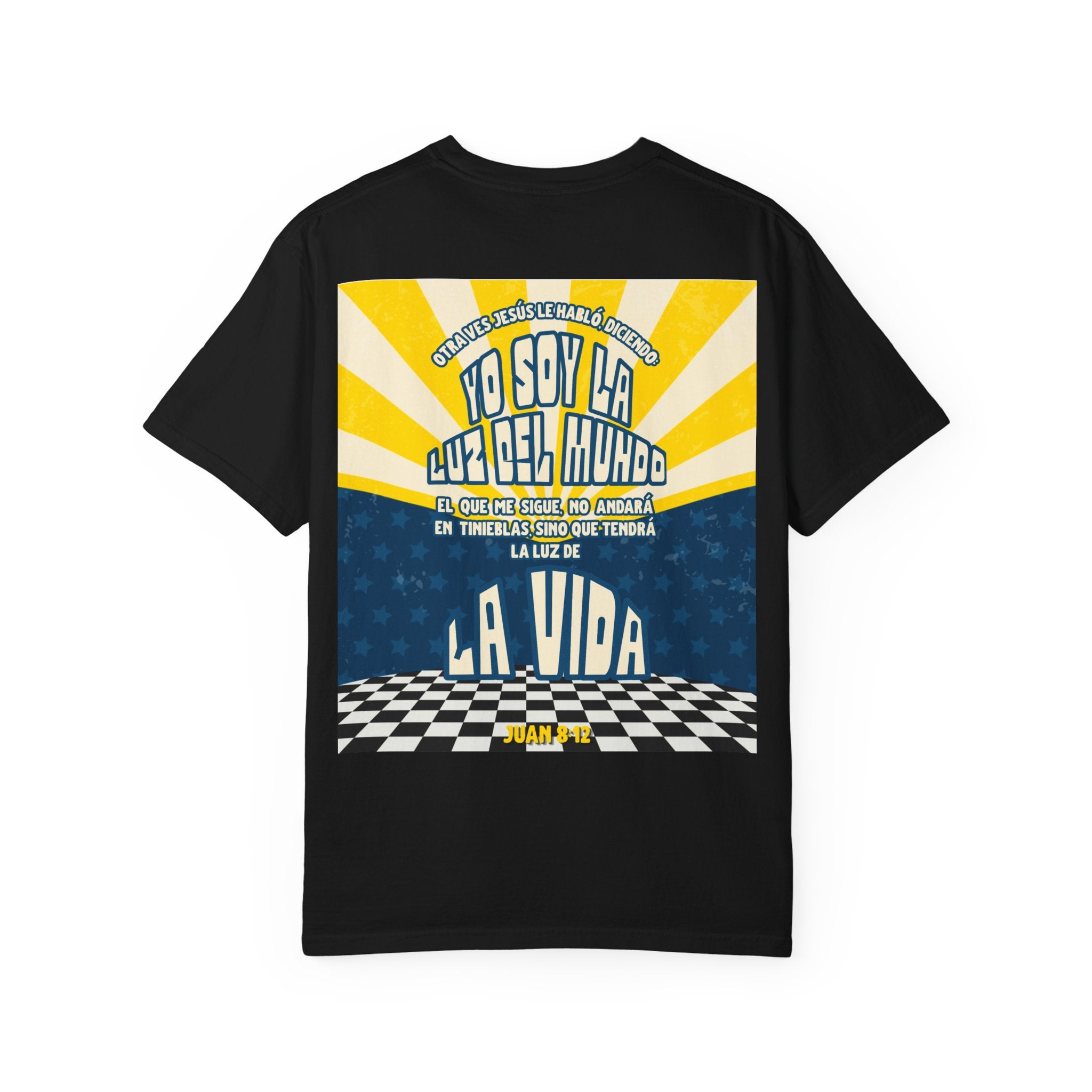 'Se esa luz que enciende a otros' Camisa para hombres — "Jesus les dijo: Yo Soy la Luz del Mundo" Juan 8:12
