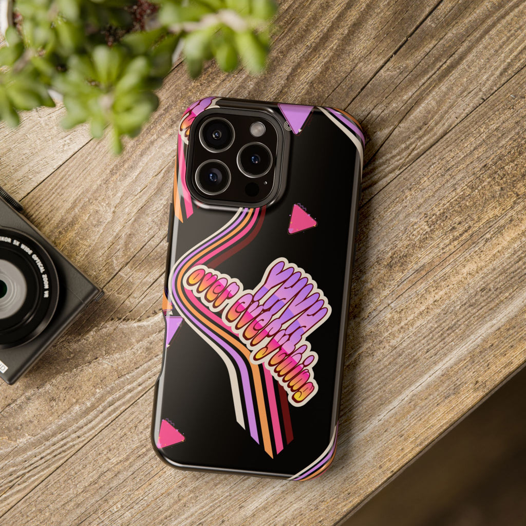 Retro 'YHVH over everything' Magnetic Phone Case — Impact-Resistant Protective Cover