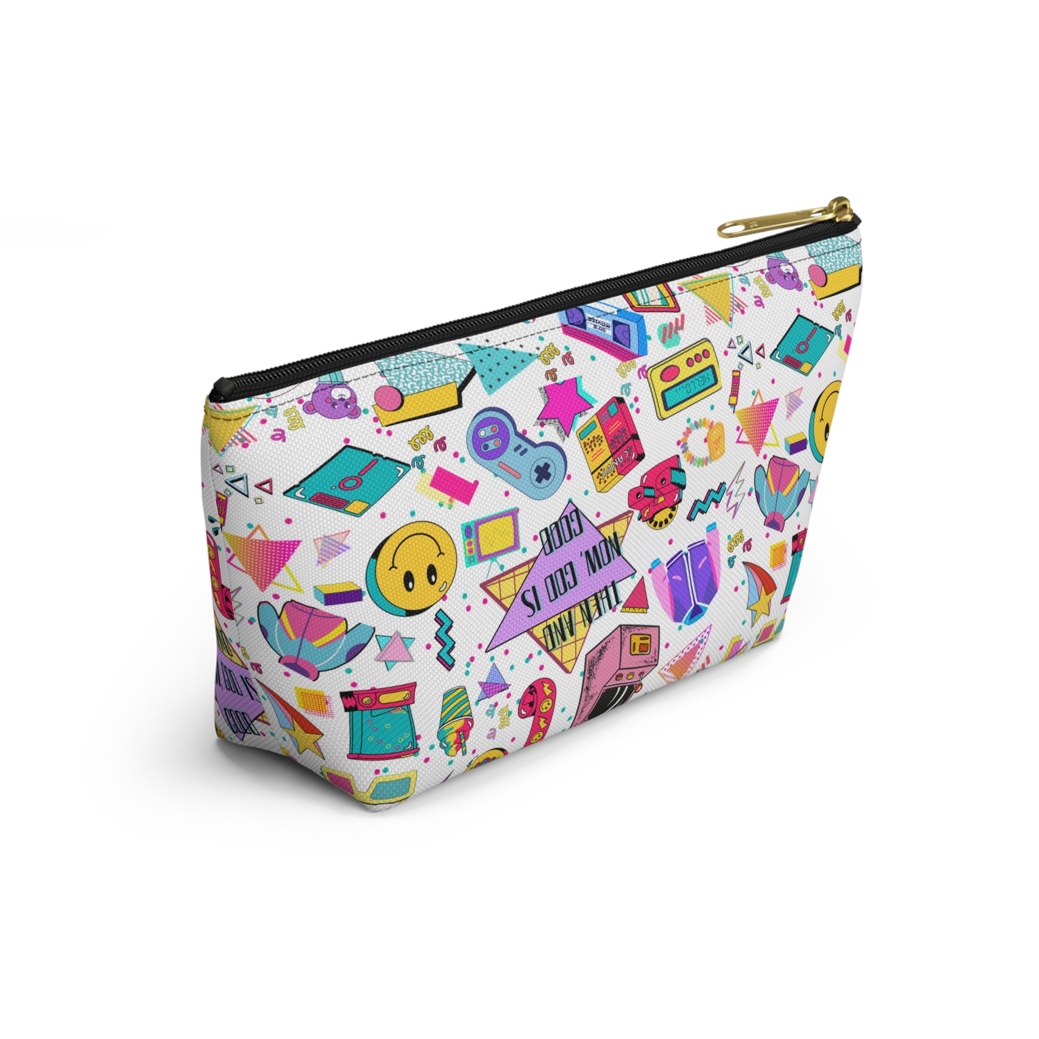 "Then and now God is good" Accessory Pouch — 80's & 90's nostalgia Graphic Bag