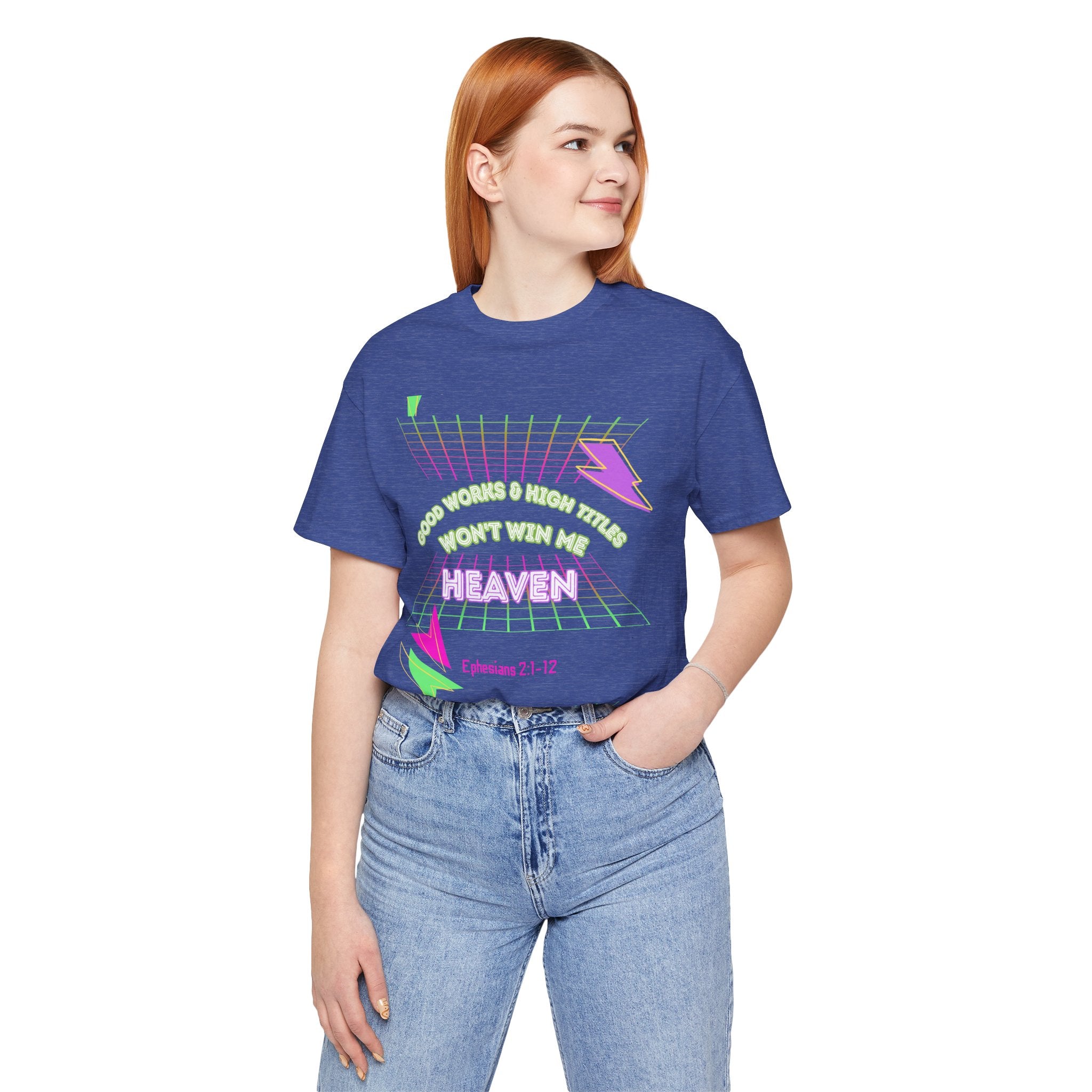 Woman's "Good works" Retro Tee— Ephesians 2:1-12 Retro Christian T-Shirt