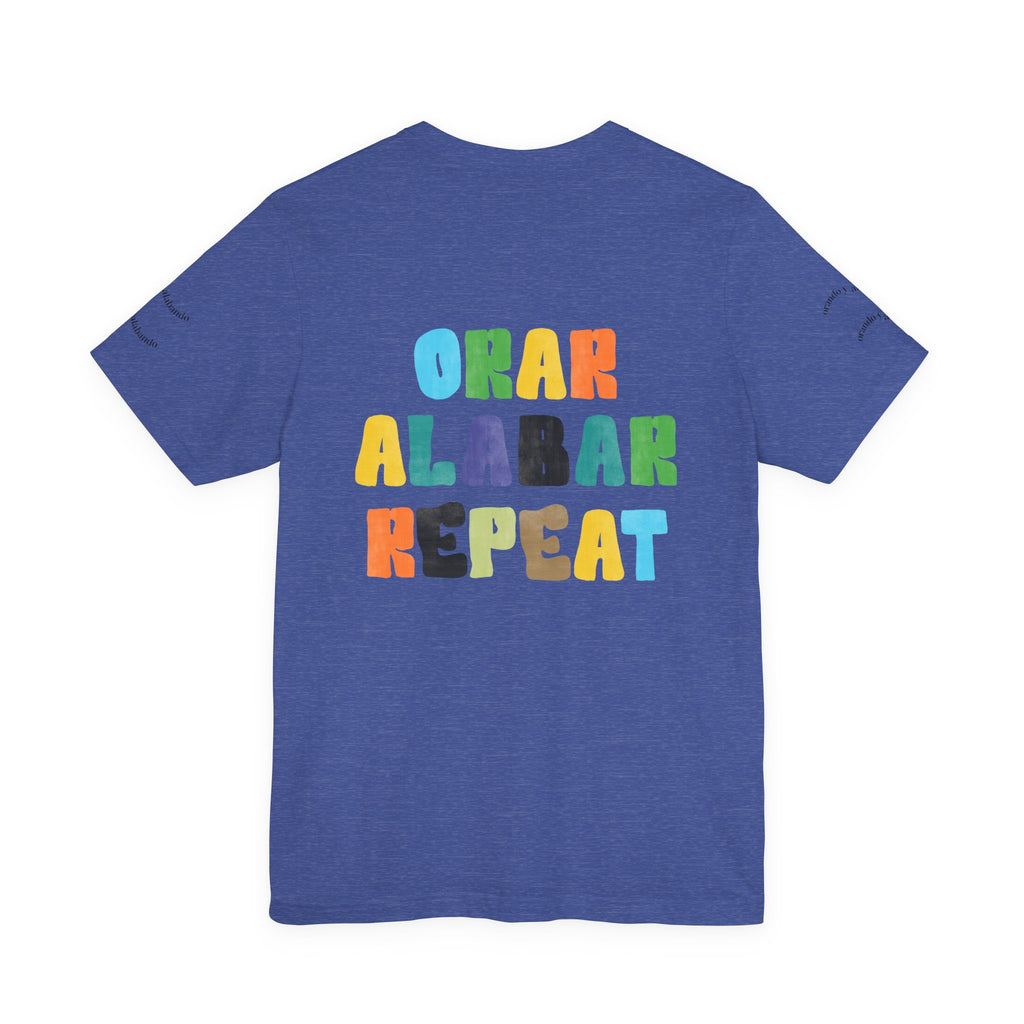 Men's Bilingual "Orar Alabar Repeat" T-Shirt – Camisa de hombres Bilingüe