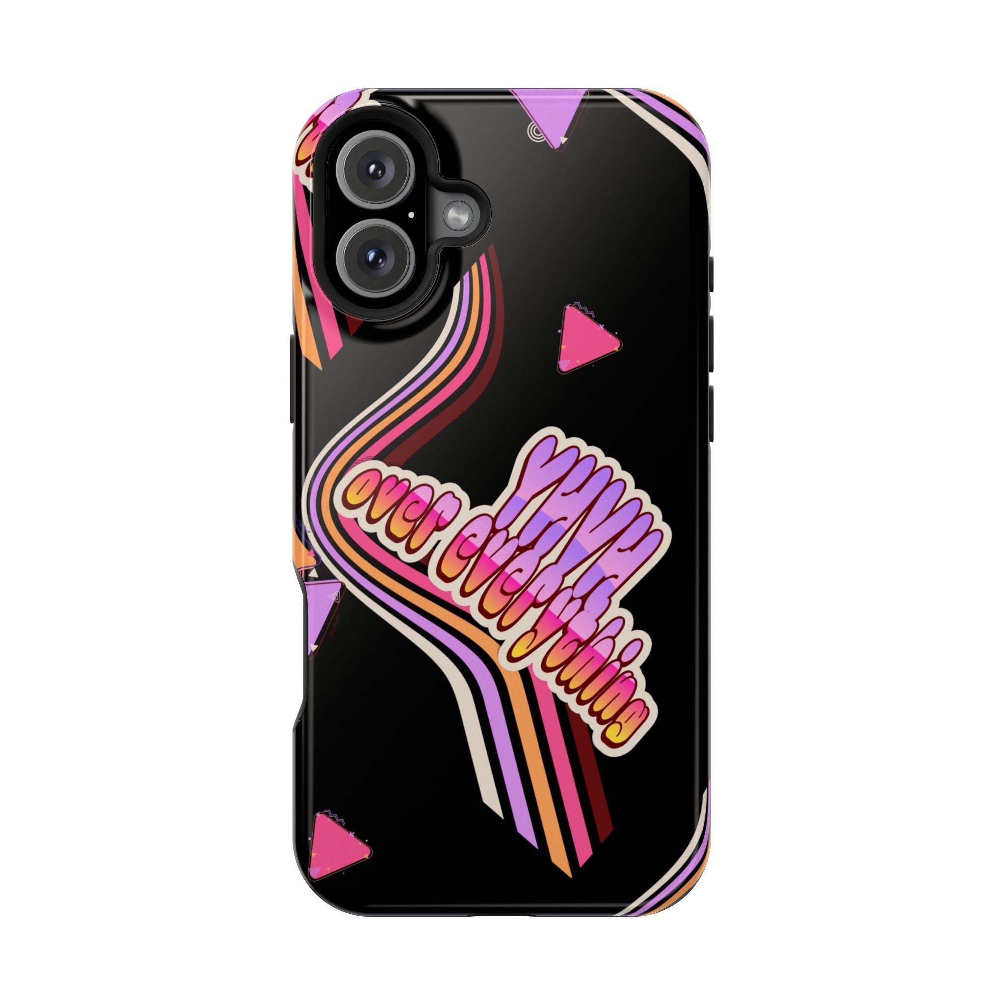 Retro 'YHVH over everything' Magnetic Phone Case — Impact-Resistant Protective Cover