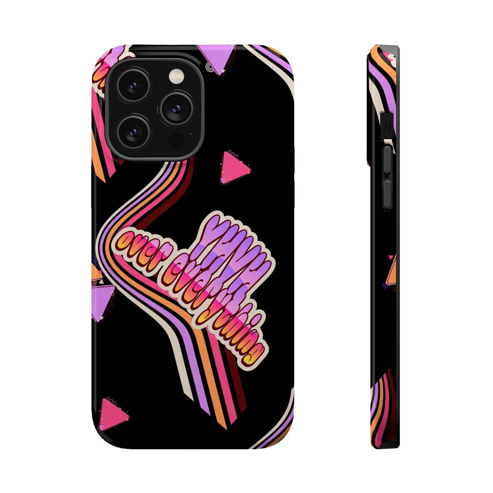 Retro 'YHVH over everything' Magnetic Phone Case — Impact-Resistant Protective Cover