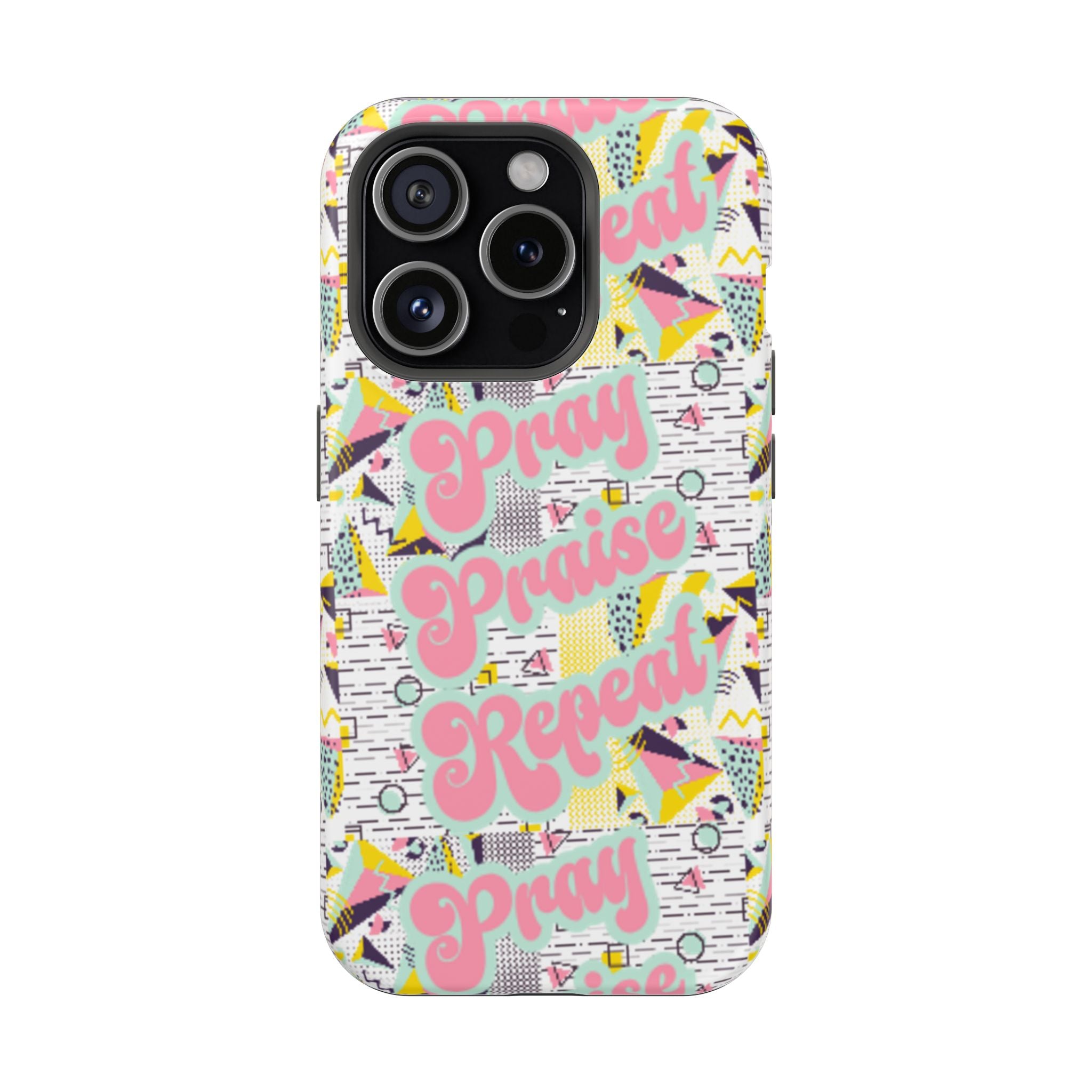 Retro Pray Praise Repeat Women's  Phone Case- Impact-Resistant Cases