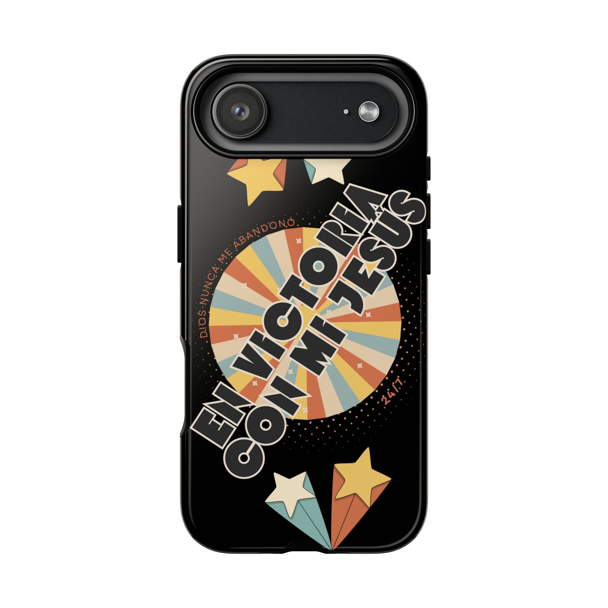 'En Victoria Con Jesús' Retro Protección de telefono
