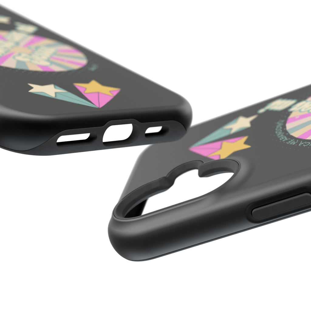Mujeres Cover de Telefono Magnético e Impacto Resistente— "En Victoria con mi Jesús" Retro Star Design
