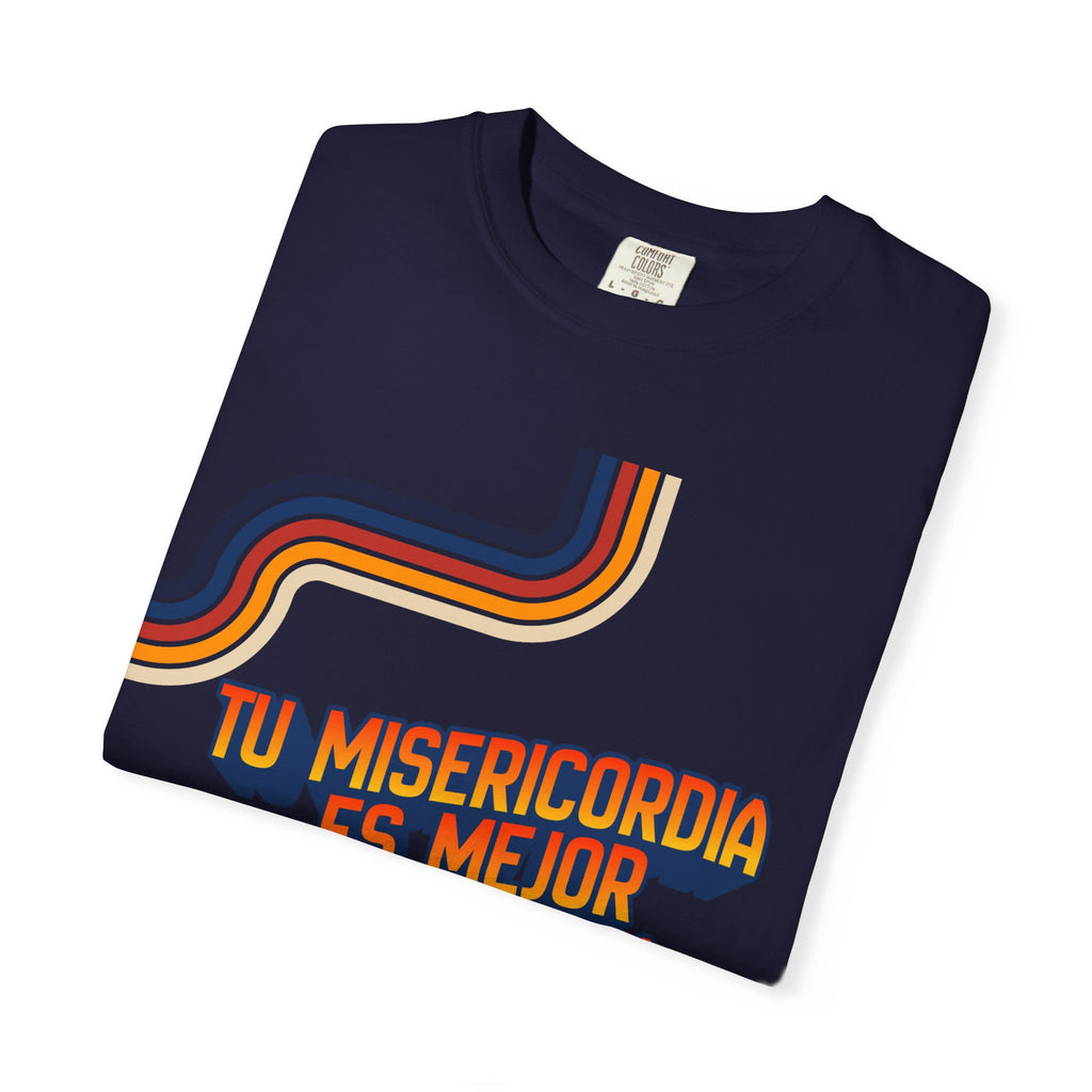 Hombres-Misericordia de Dios Sal 63:3/Lam 3:22-23— Diseño 'retro' cristiano para hombres
