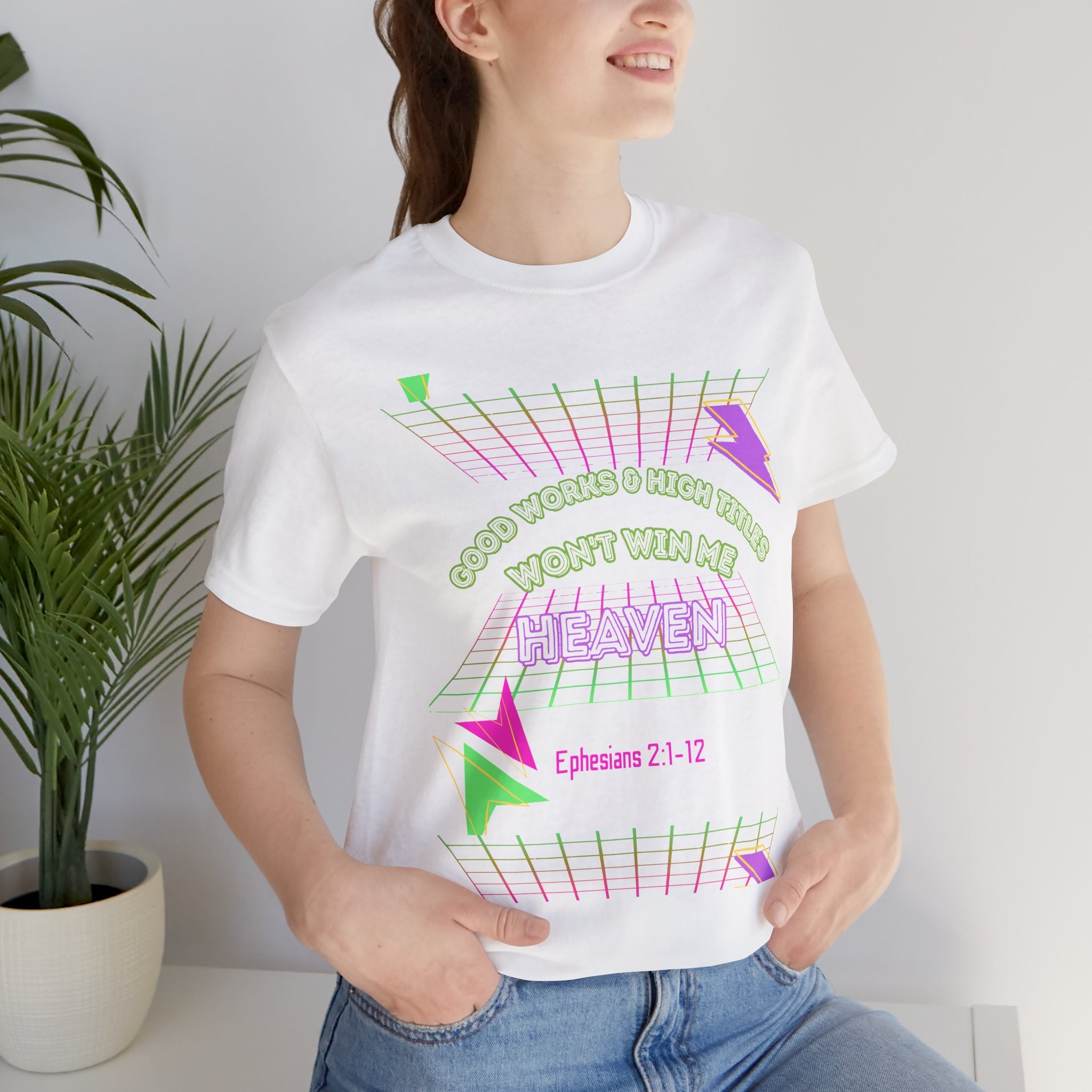 Woman's "Good works" Retro Tee— Ephesians 2:1-12 Retro Christian T-Shirt