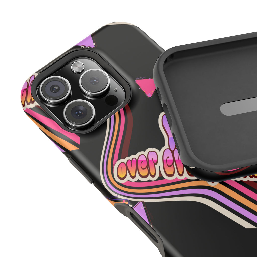Retro 'YHVH over everything' Magnetic Phone Case — Impact-Resistant Protective Cover