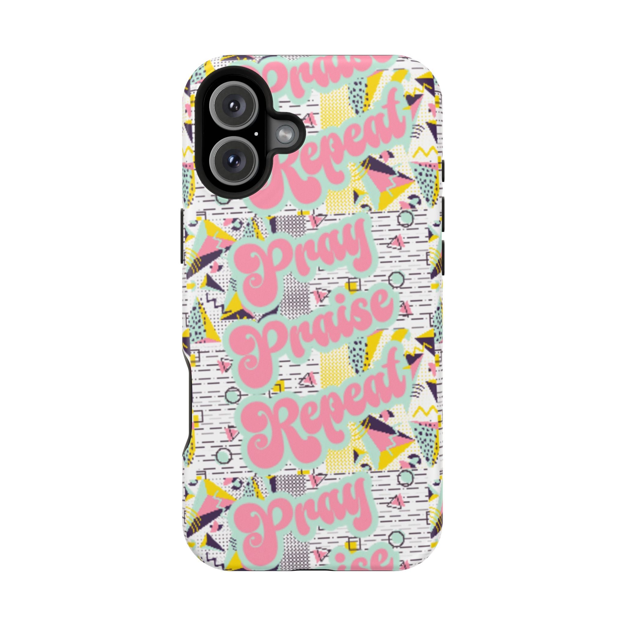 Retro Pray Praise Repeat Women's  Phone Case- Impact-Resistant Cases