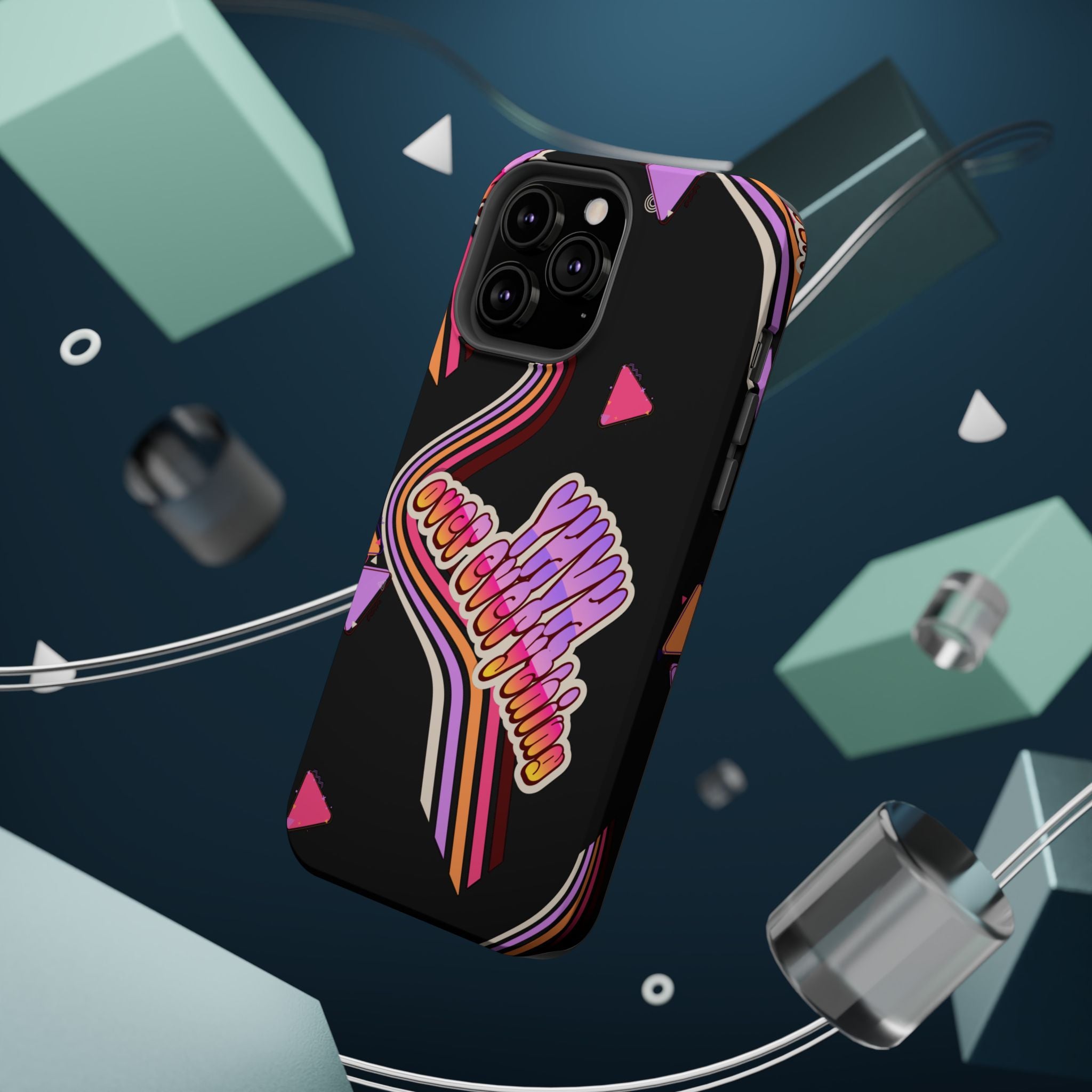 Retro 'YHVH over everything' Magnetic Phone Case — Impact-Resistant Protective Cover