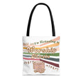 Worship Music Tote Bag – Faith-Inspired Retro Boombox Design