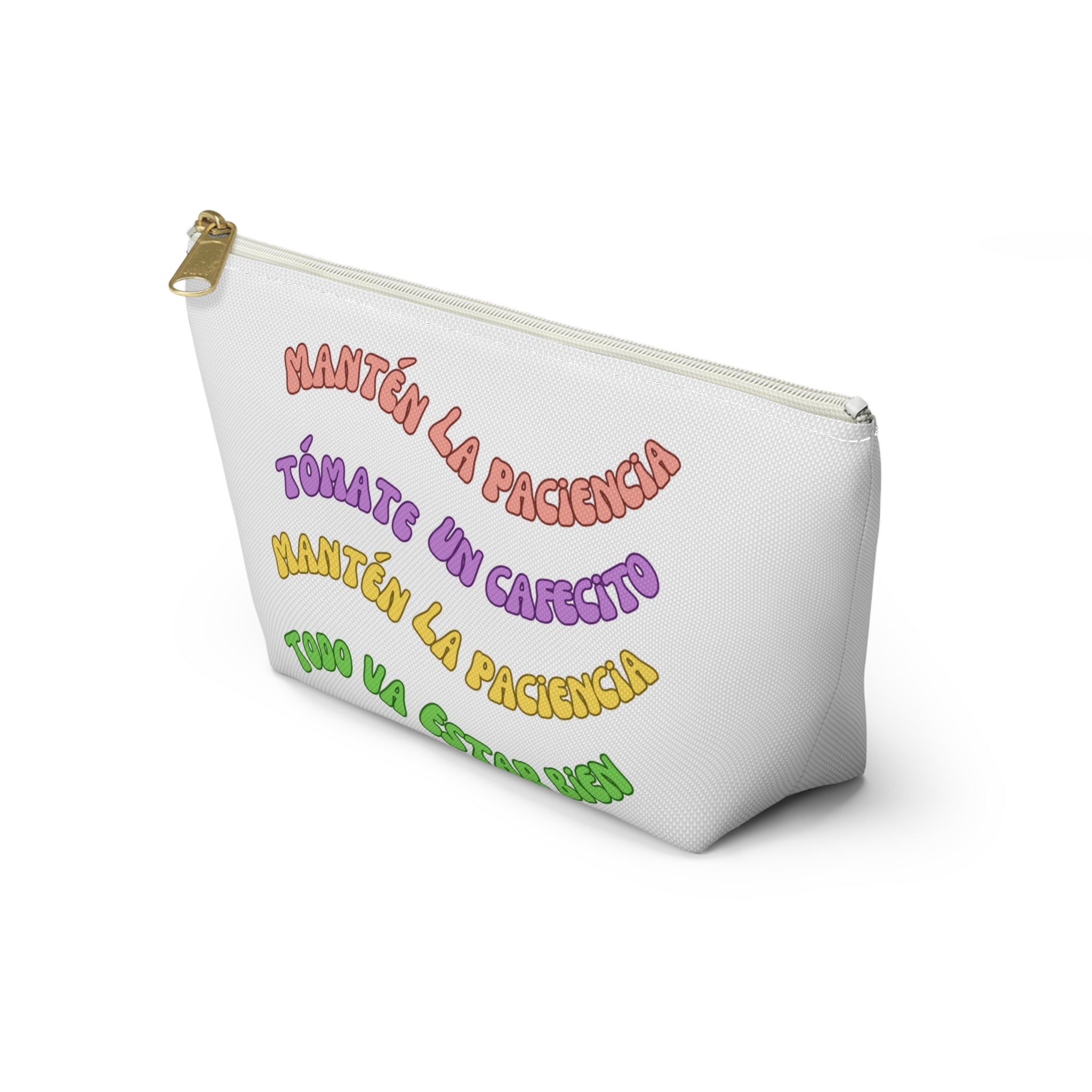 Accessory Pouch — Spanish Message “Mantén la Paciencia...”