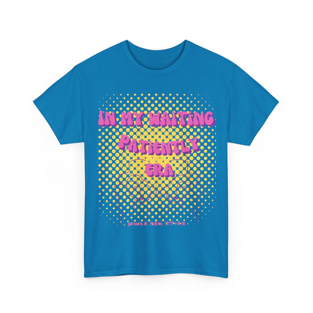 Women's 'In my Waiting Patiently Era' Tee - Yellow Graphic Jersey Short Sleeve