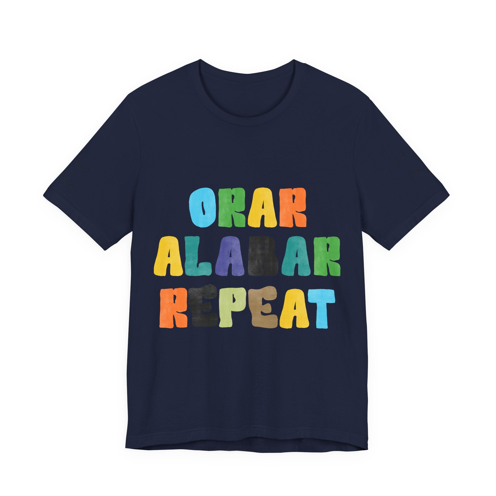 Men's Bilingual "Orar Alabar Repeat" T-Shirt – Camisa de hombres Bilingüe
