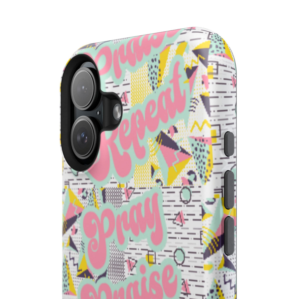 Retro Pray Praise Repeat Women's  Phone Case- Impact-Resistant Cases