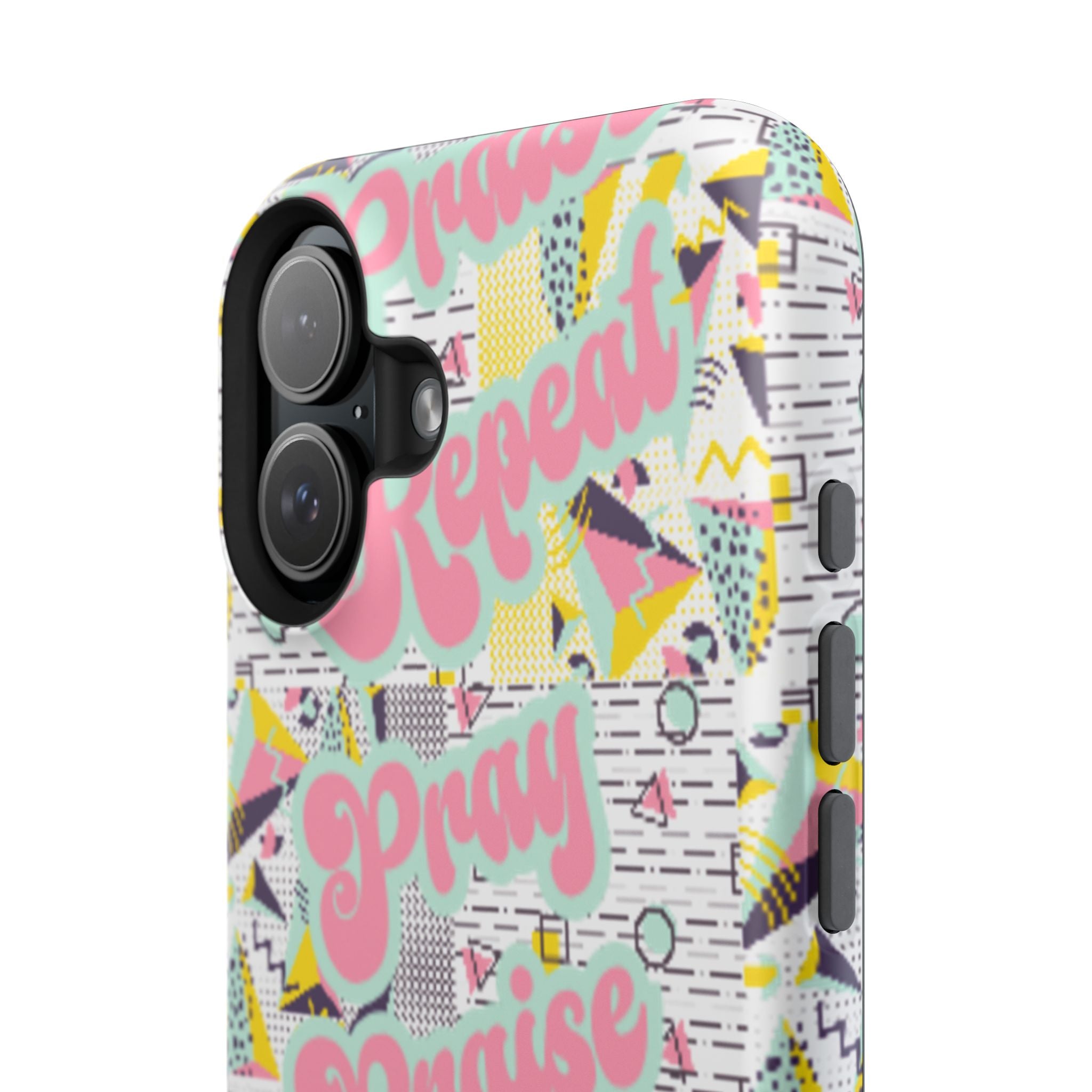 Retro Pray Praise Repeat Women's  Phone Case- Impact-Resistant Cases