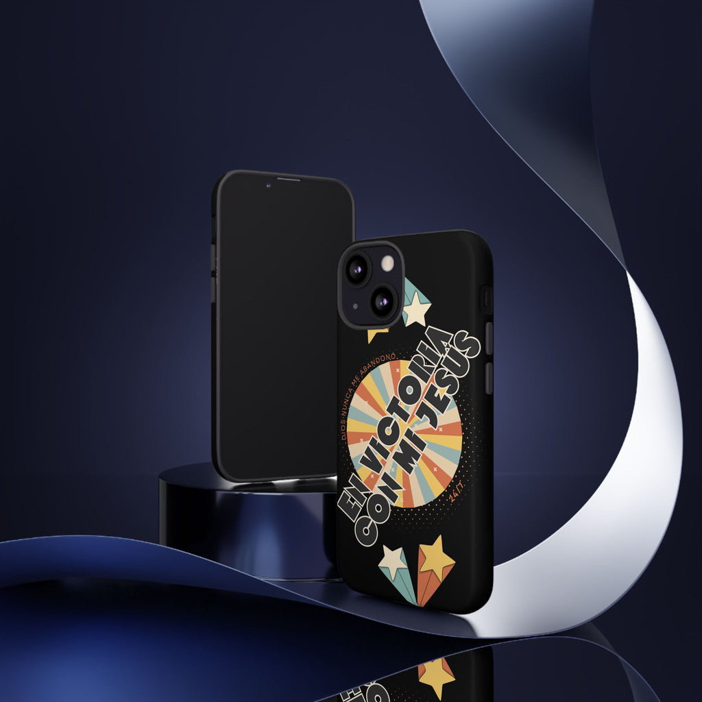 'En Victoria Con Jesús' Retro Protección de telefono