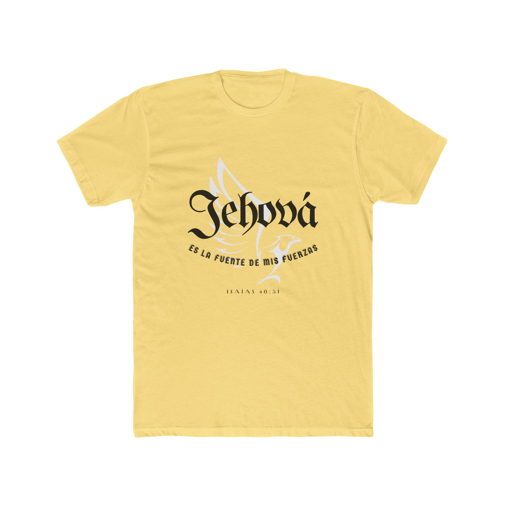 Isaías 40:31 Camisa para hombres — "Jehová es la fuente de mis fuerzas" Christian Faith T‑Shirt