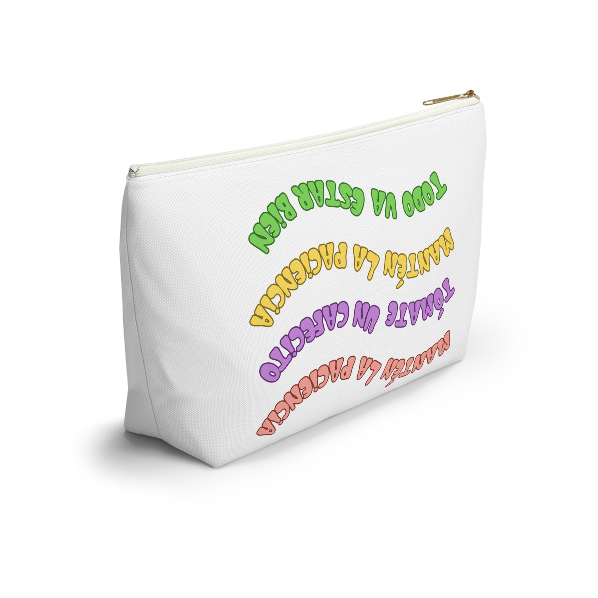 Accessory Pouch — Spanish Message “Mantén la Paciencia...”