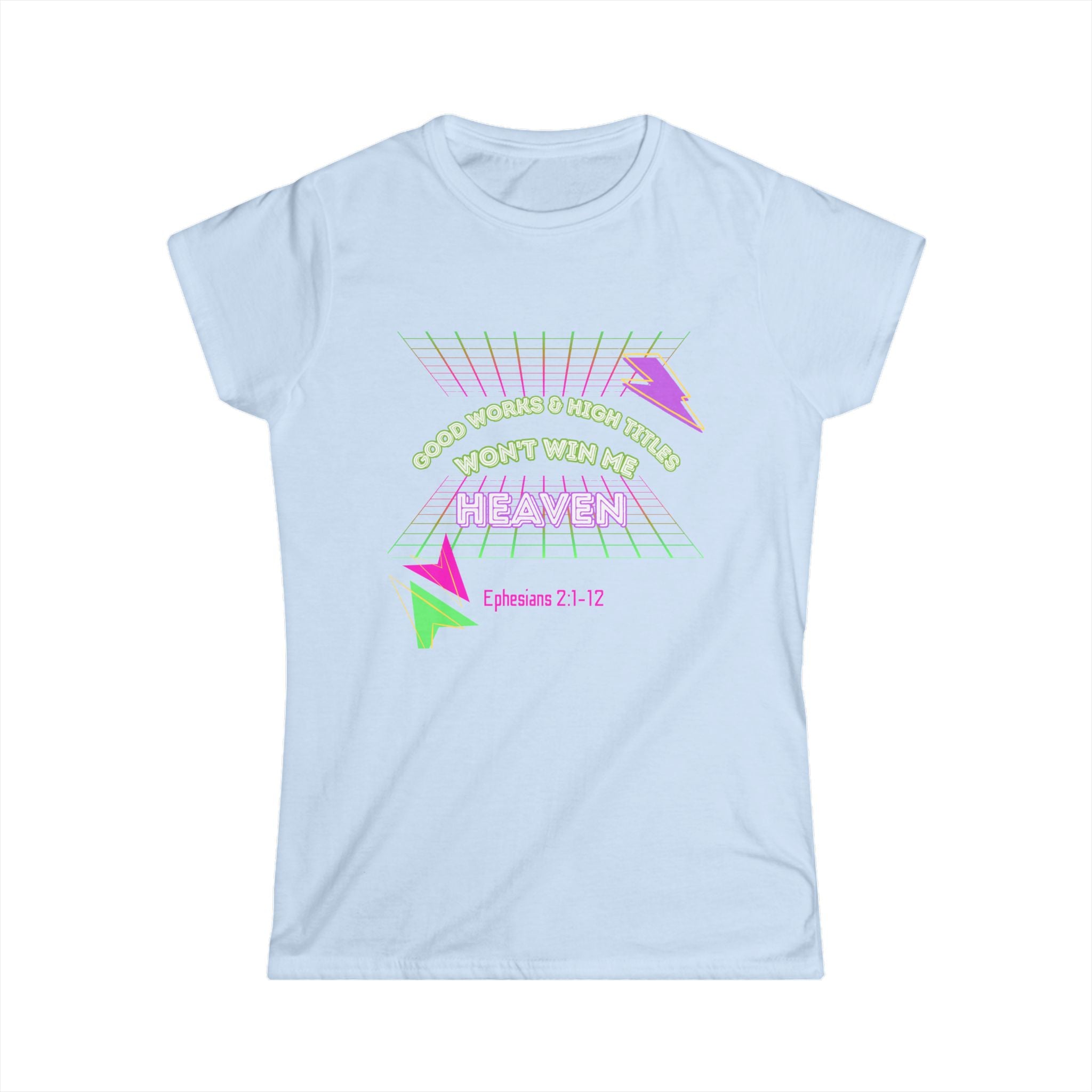 Woman's "Good works" Retro Tee— Ephesians 2:1-12 Retro Christian T-Shirt