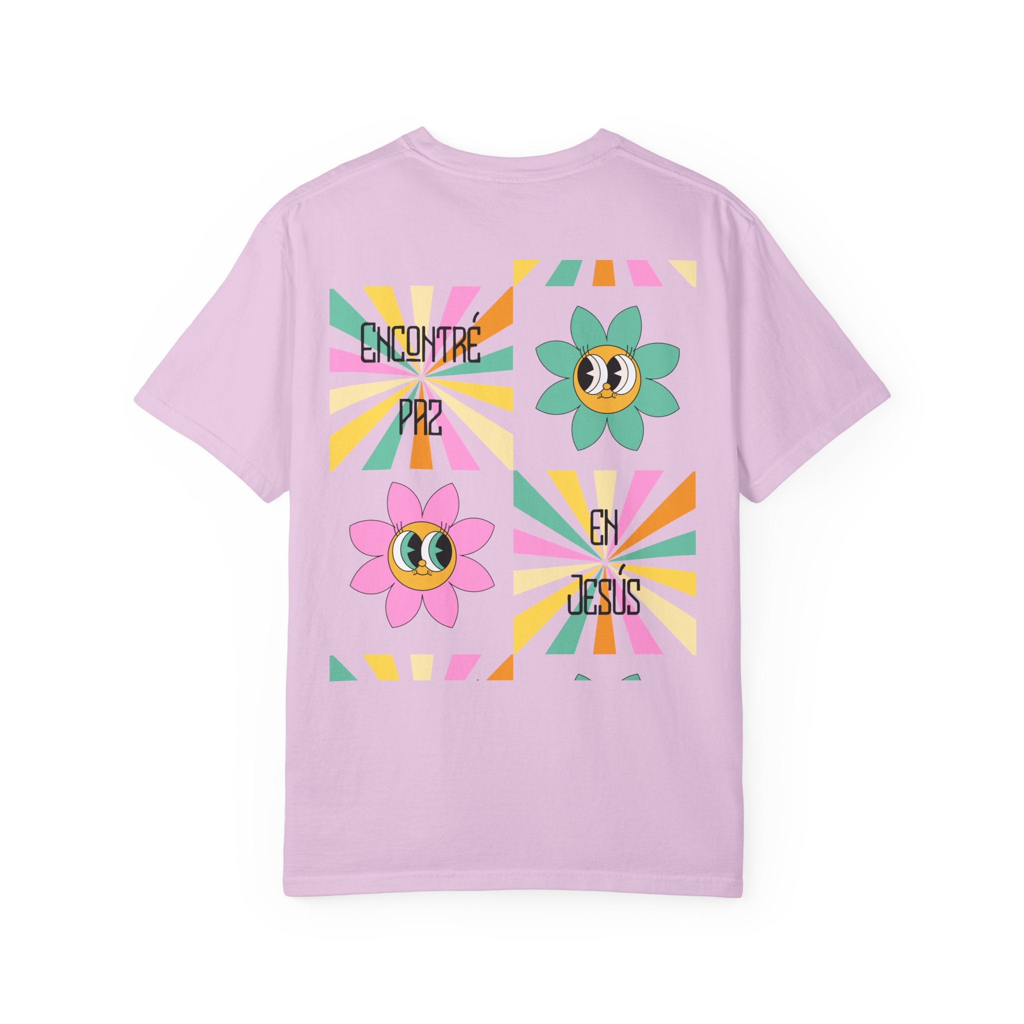 Woman's Spanish "Encontré paz en Jesús"- Camisa Retro Español