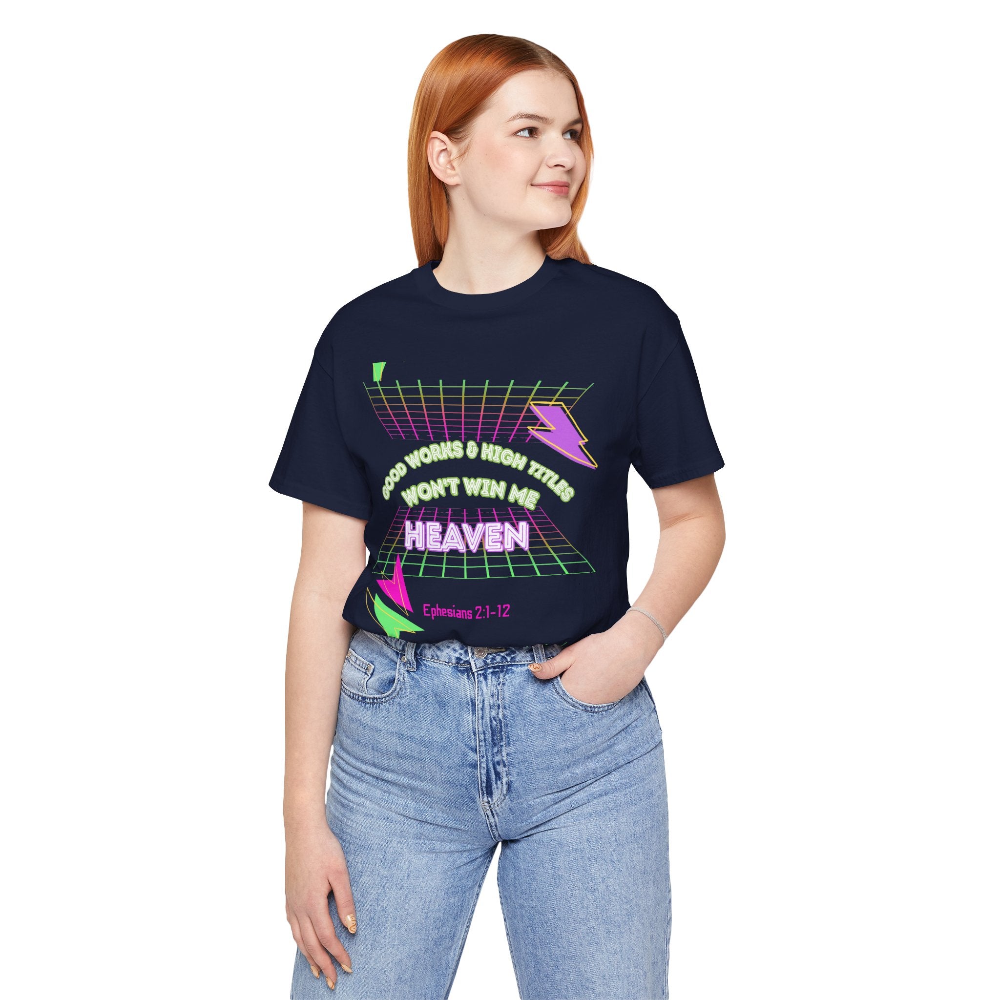 Woman's "Good works" Retro Tee— Ephesians 2:1-12 Retro Christian T-Shirt