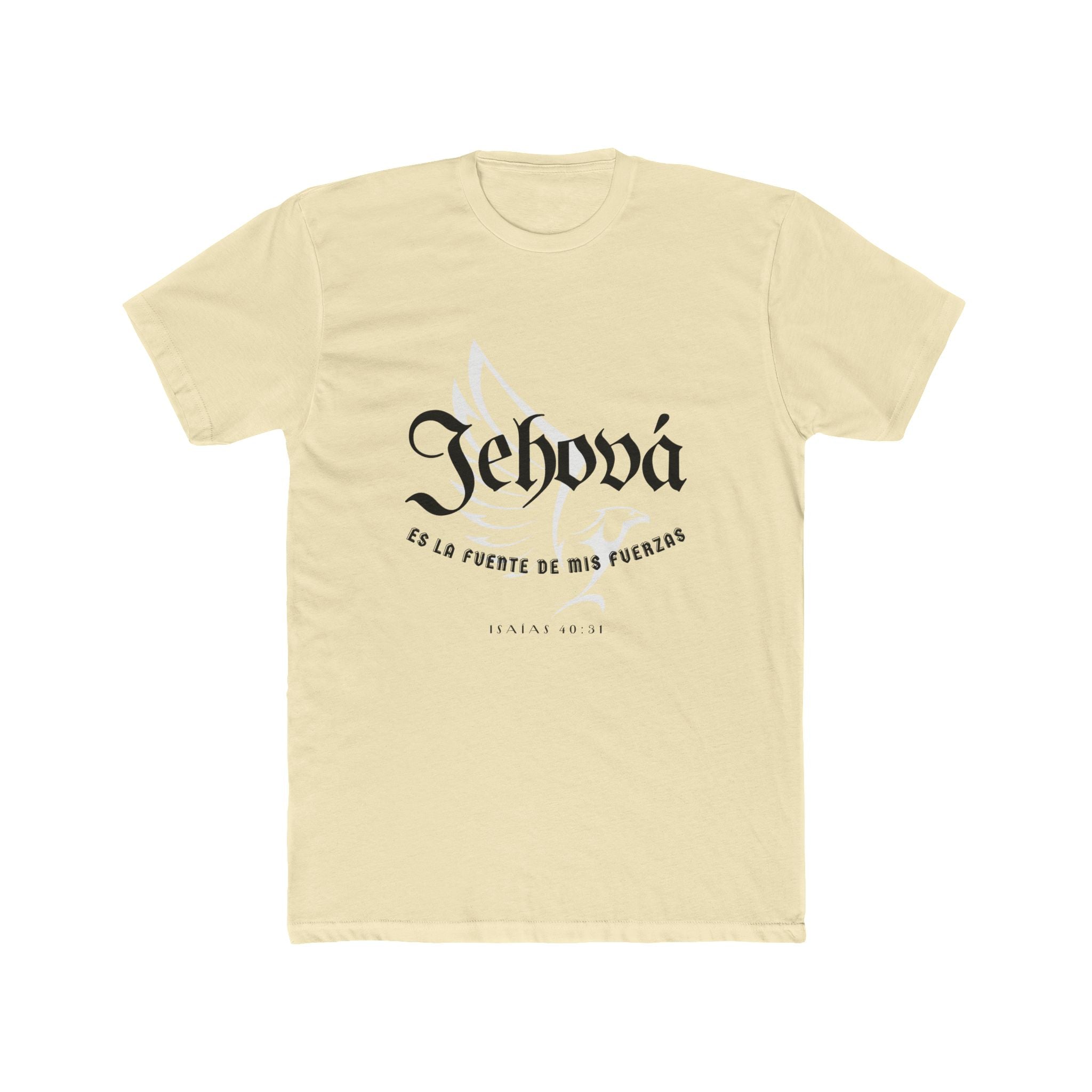 Isaías 40:31 Camisa para hombres — "Jehová es la fuente de mis fuerzas" Christian Faith T‑Shirt