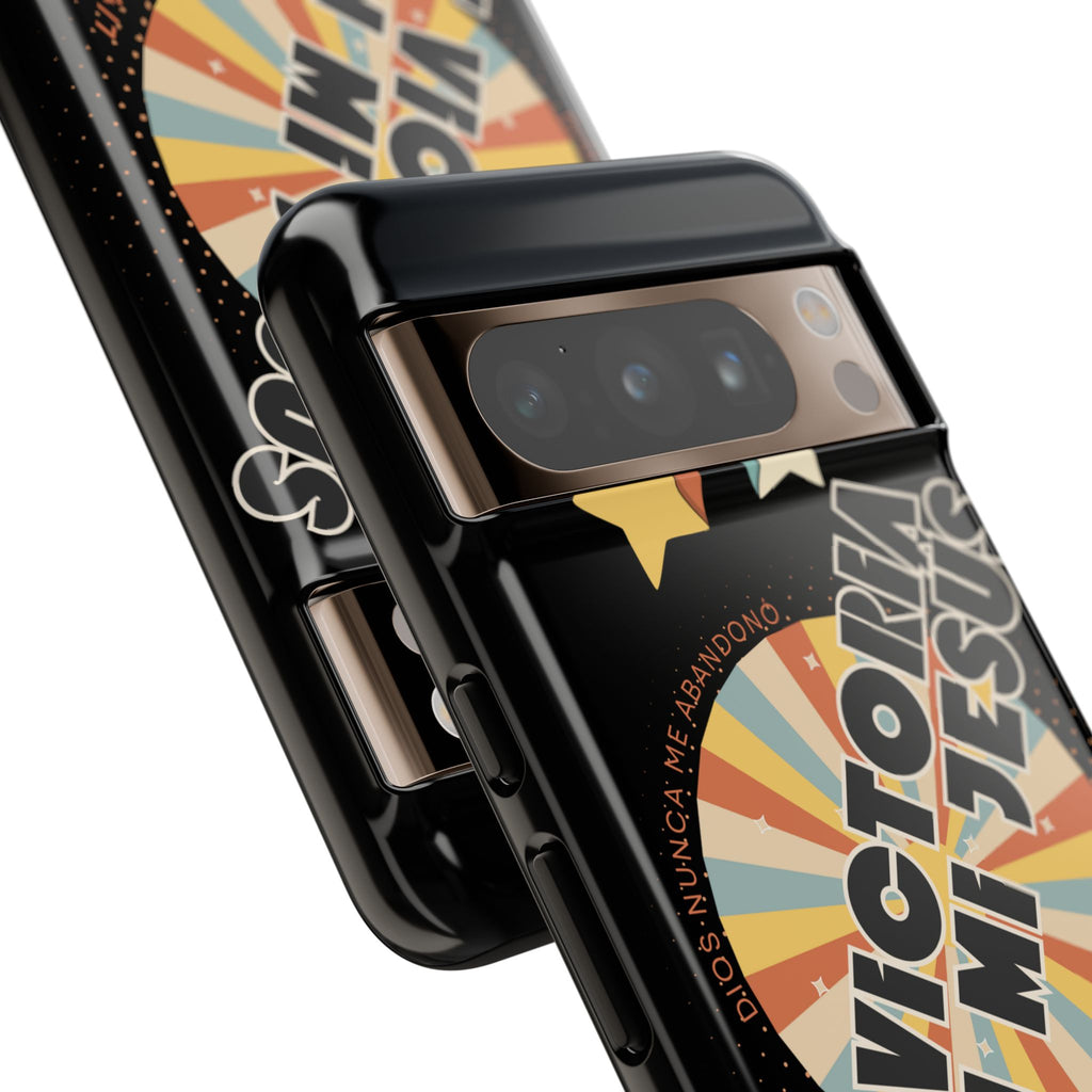 'En Victoria Con Jesús' Retro Protección de telefono