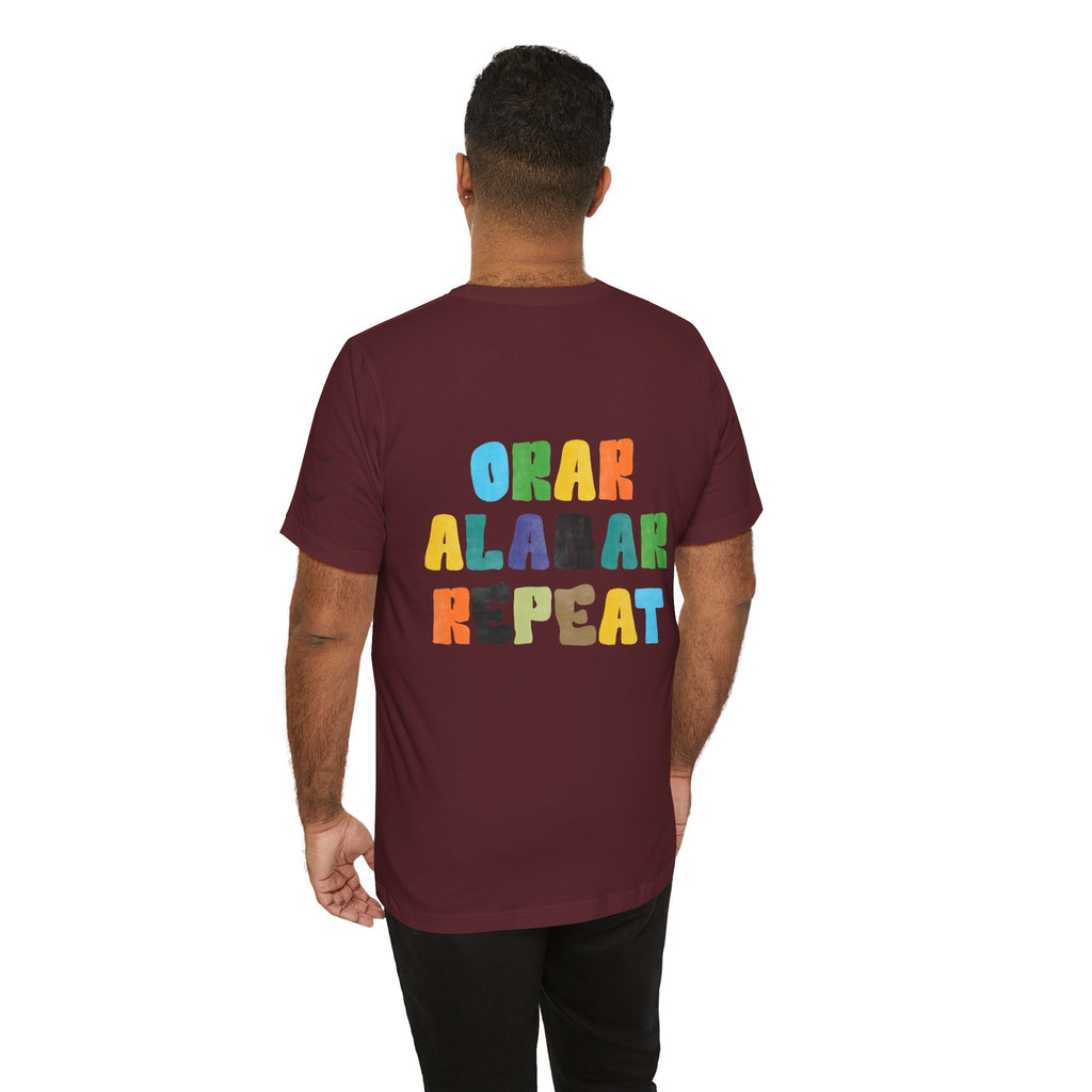 Men's Bilingual "Orar Alabar Repeat" T-Shirt – Camisa de hombres Bilingüe